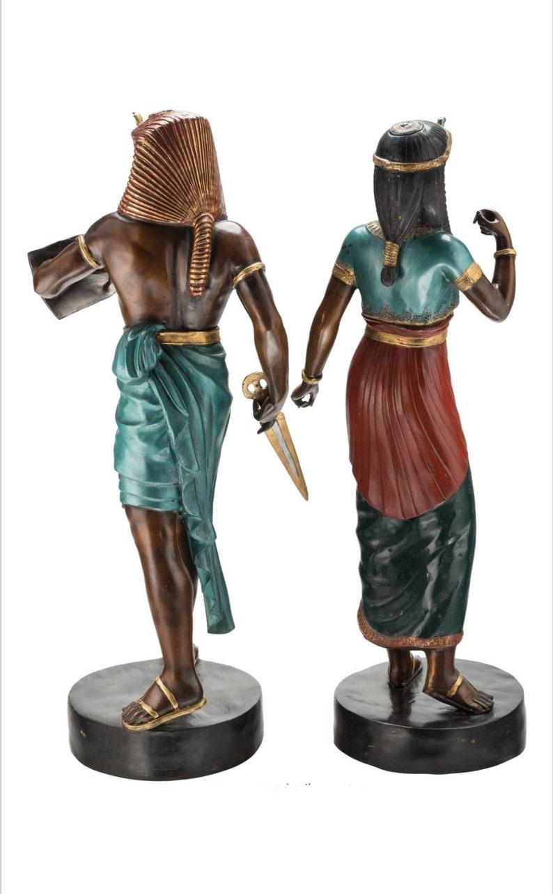 A spectacular matched pair of large and extremely rare Emile Louis Picault cold painted bronze sculptures from the late 19th century. 

Exquisitely handcrafted in France, circa 1890, stunning polychrome decorated, completely original, each signe