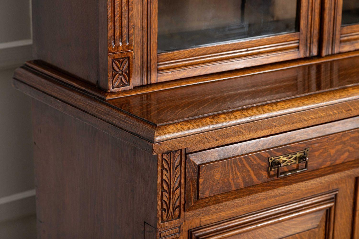 Monumentale libreria inglese del XIX secolo in Oak smaltato in vendita 12