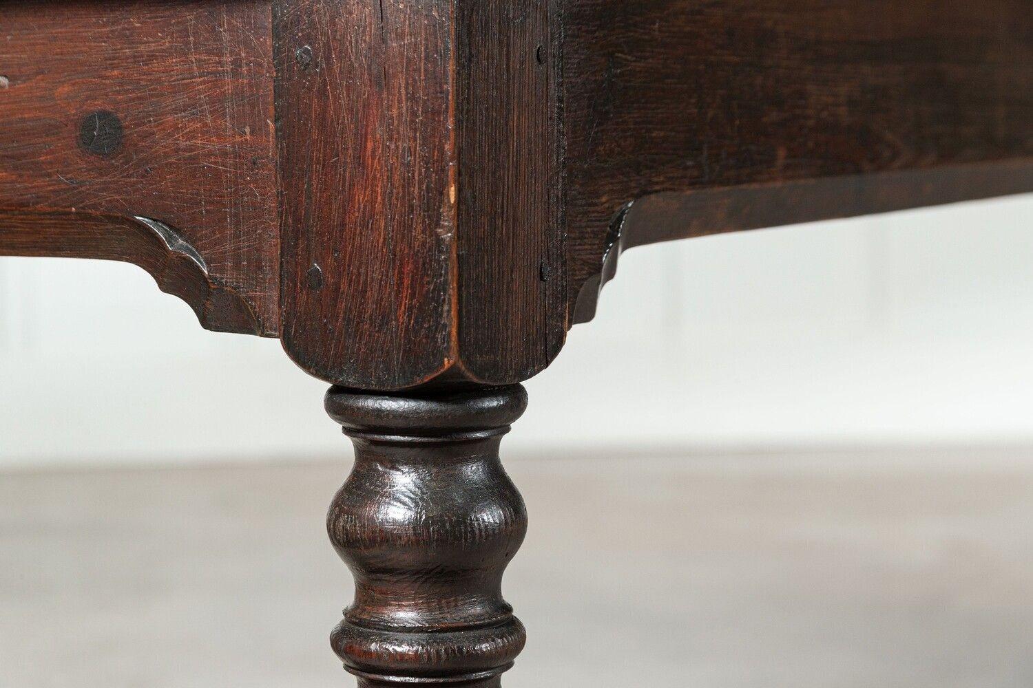 Monumental English 19thC Pine Convent Refectory Table For Sale 9