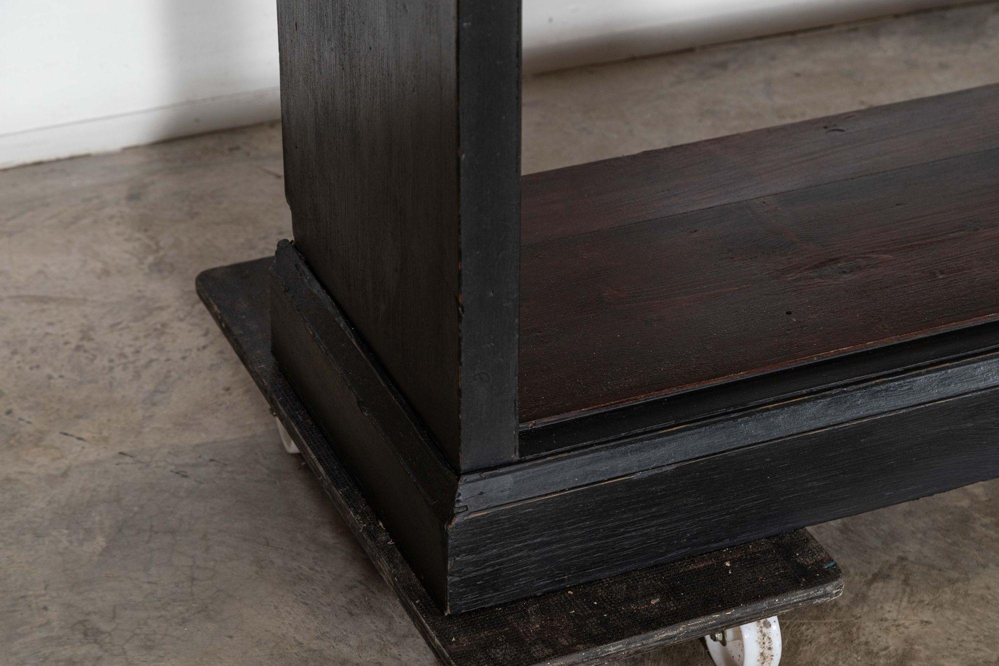 Monumentale espositore da negozio inglese in Oak ebanizzato in vendita 14