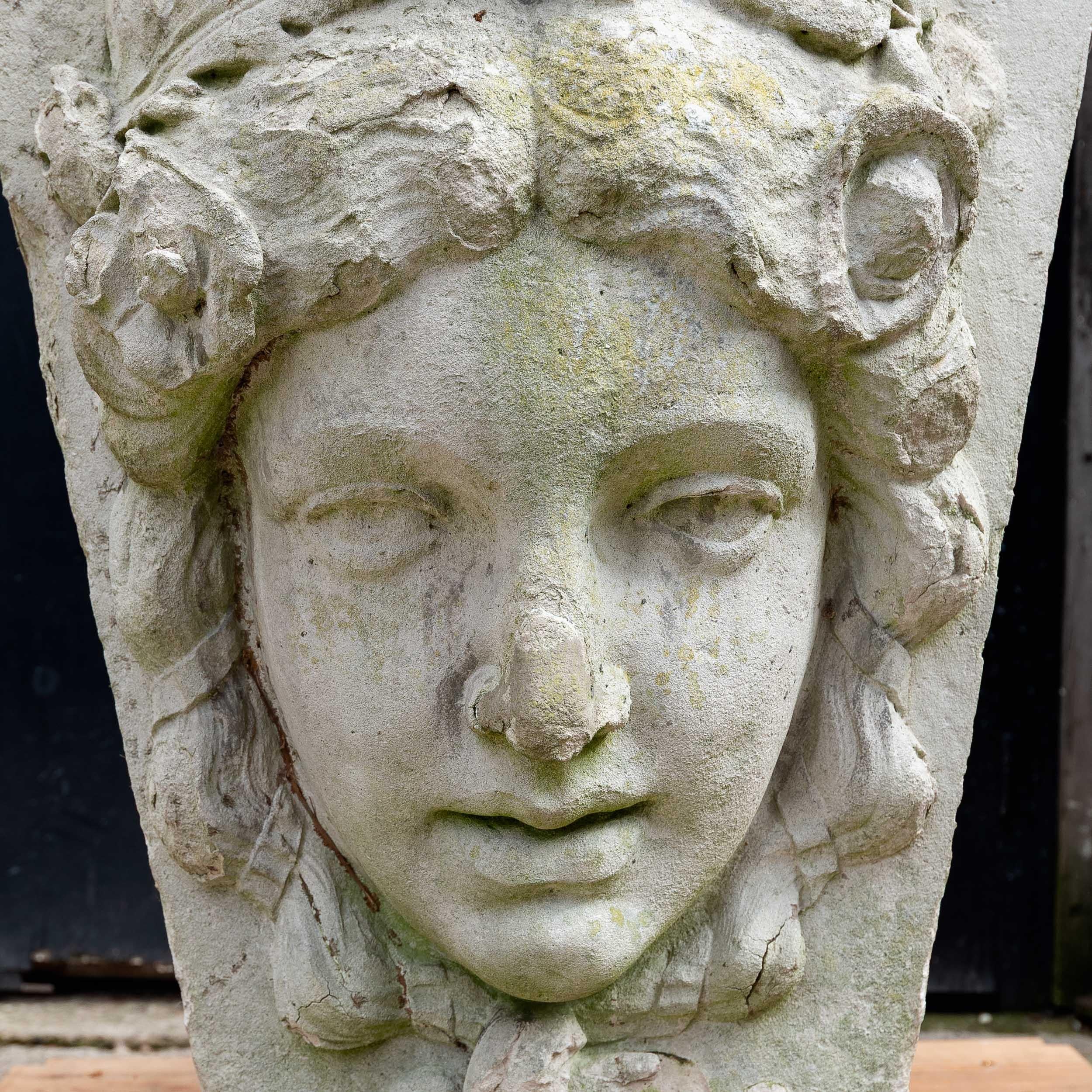 Monumental English Edwardian Portland Stone Keystone For Sale 4
