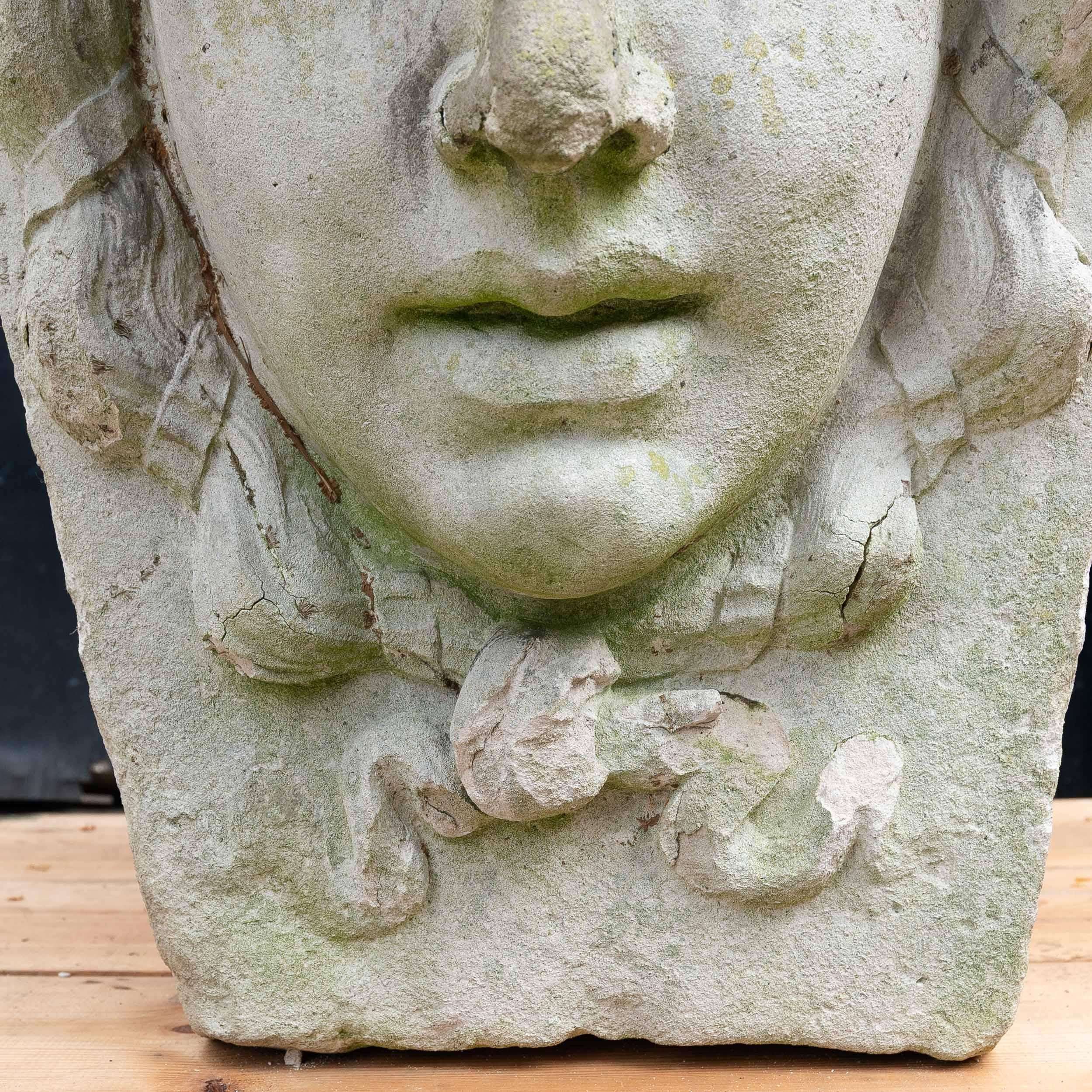 Monumental English Edwardian Portland Stone Keystone For Sale 5