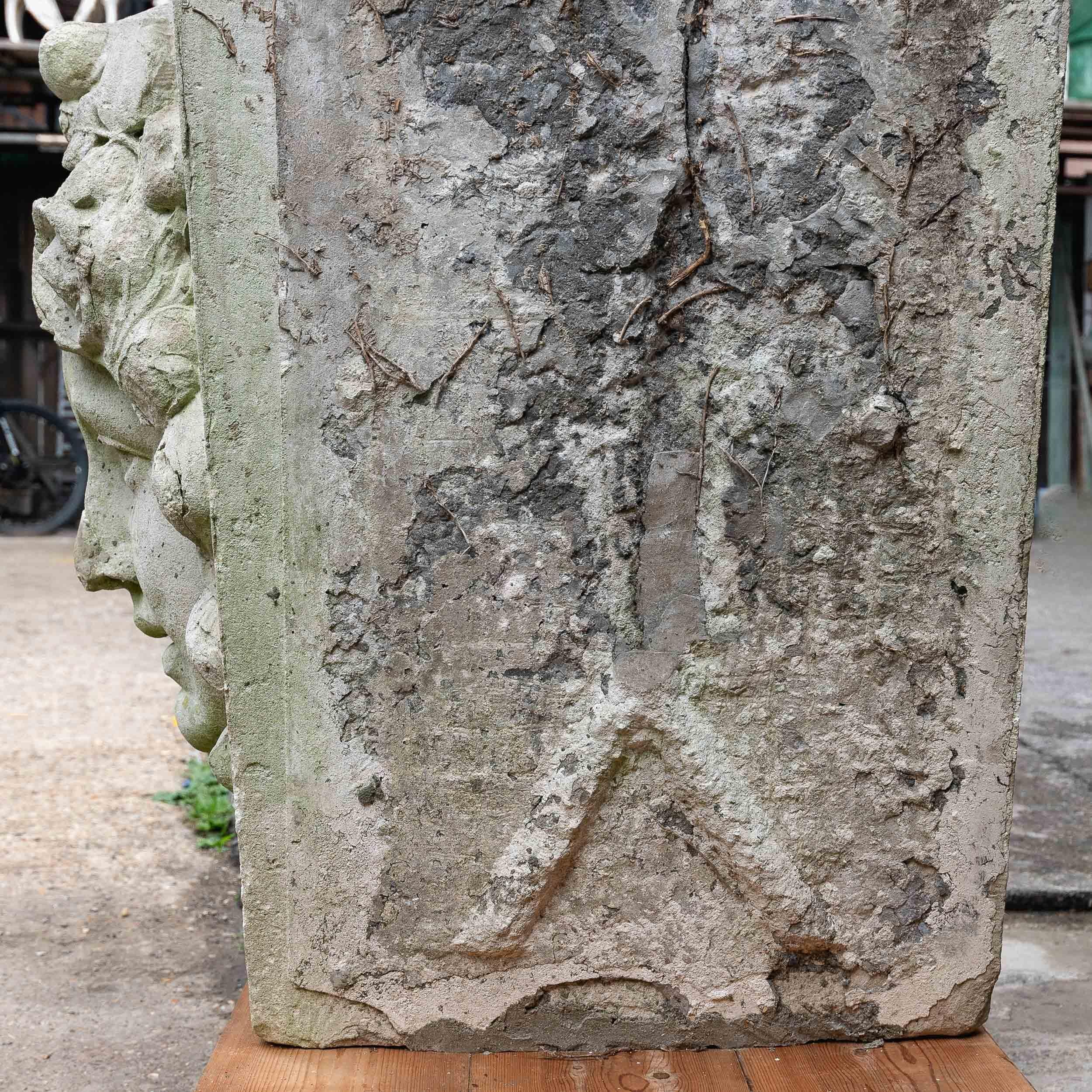 Monumental English Edwardian Portland Stone Keystone For Sale 8