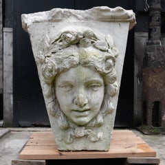 Monumental English Edwardian Portland Stone Keystone