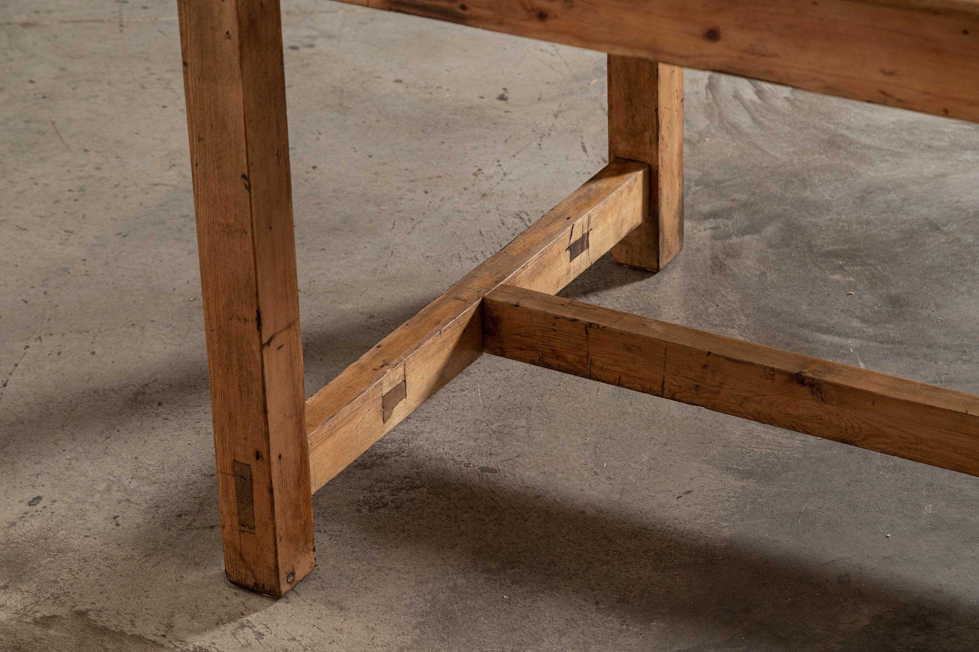 Monumental English Farmhouse Table For Sale 7