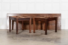 Monumental English Oak Library Table / Desk