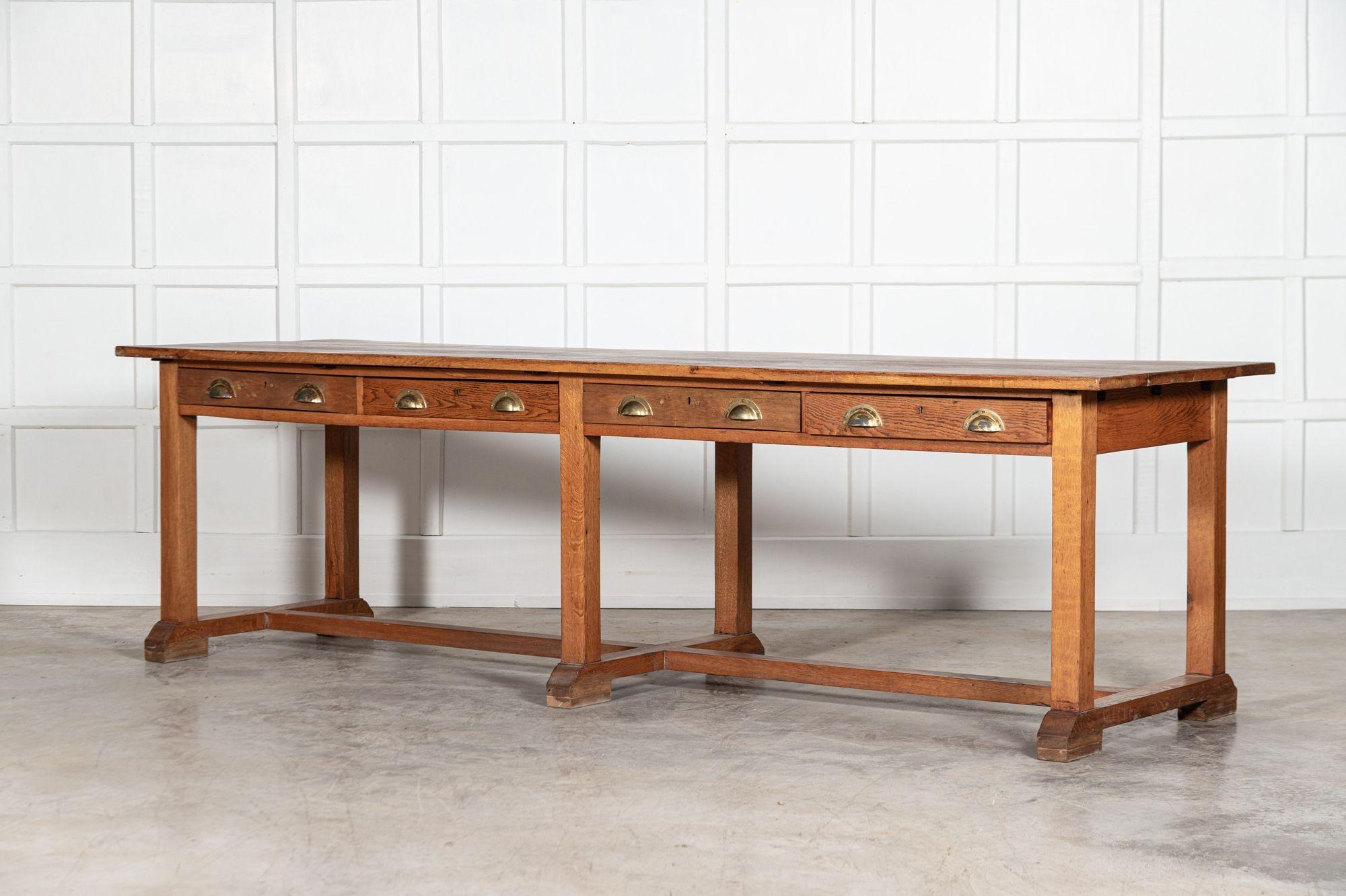 Monumental English Oak Refectory Table 1