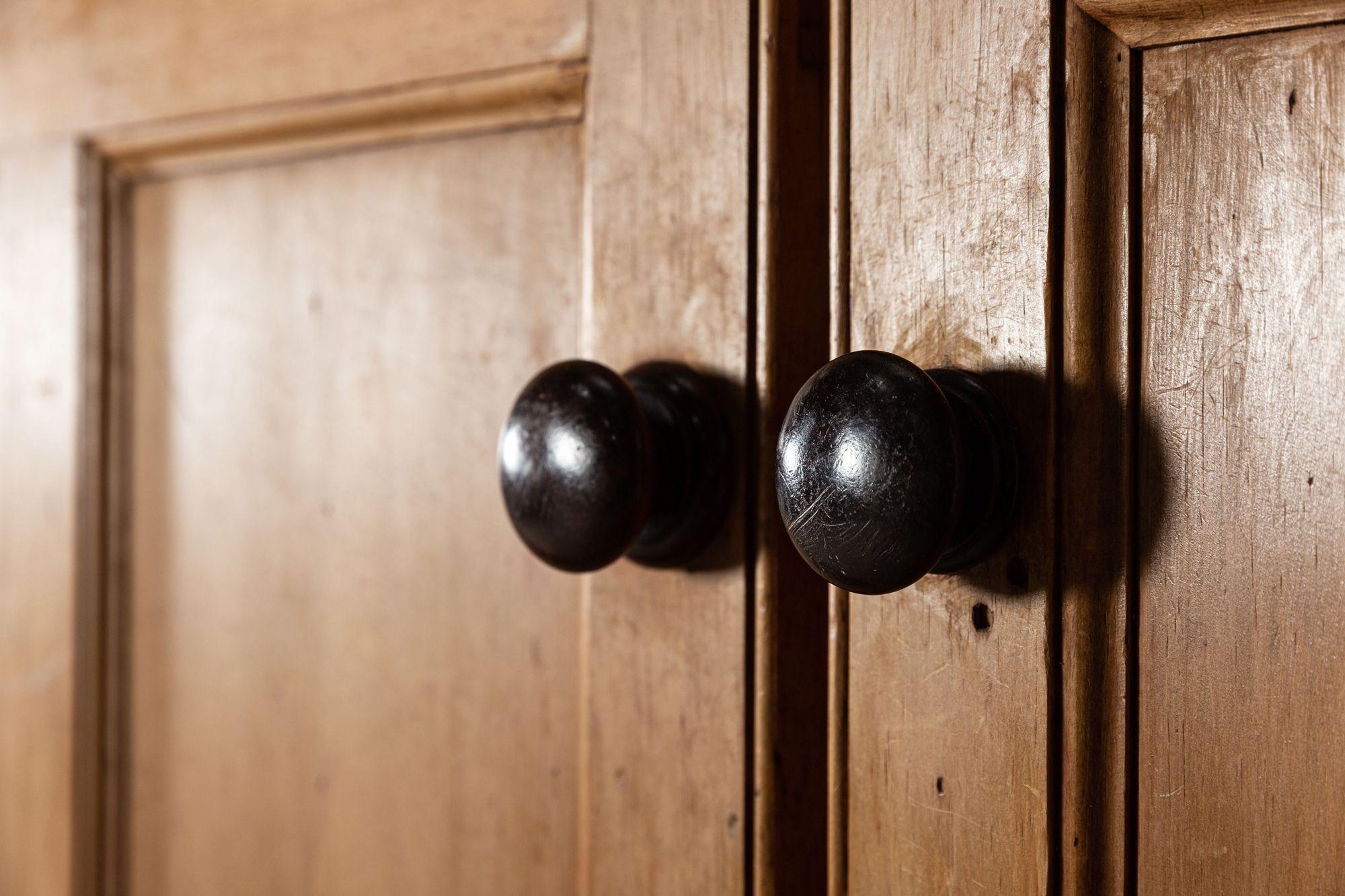 Monumental English Pine Housekeepers Cupboard 2