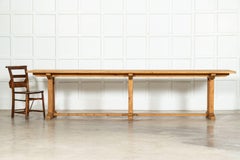 Monumental English Pine Refectory Table