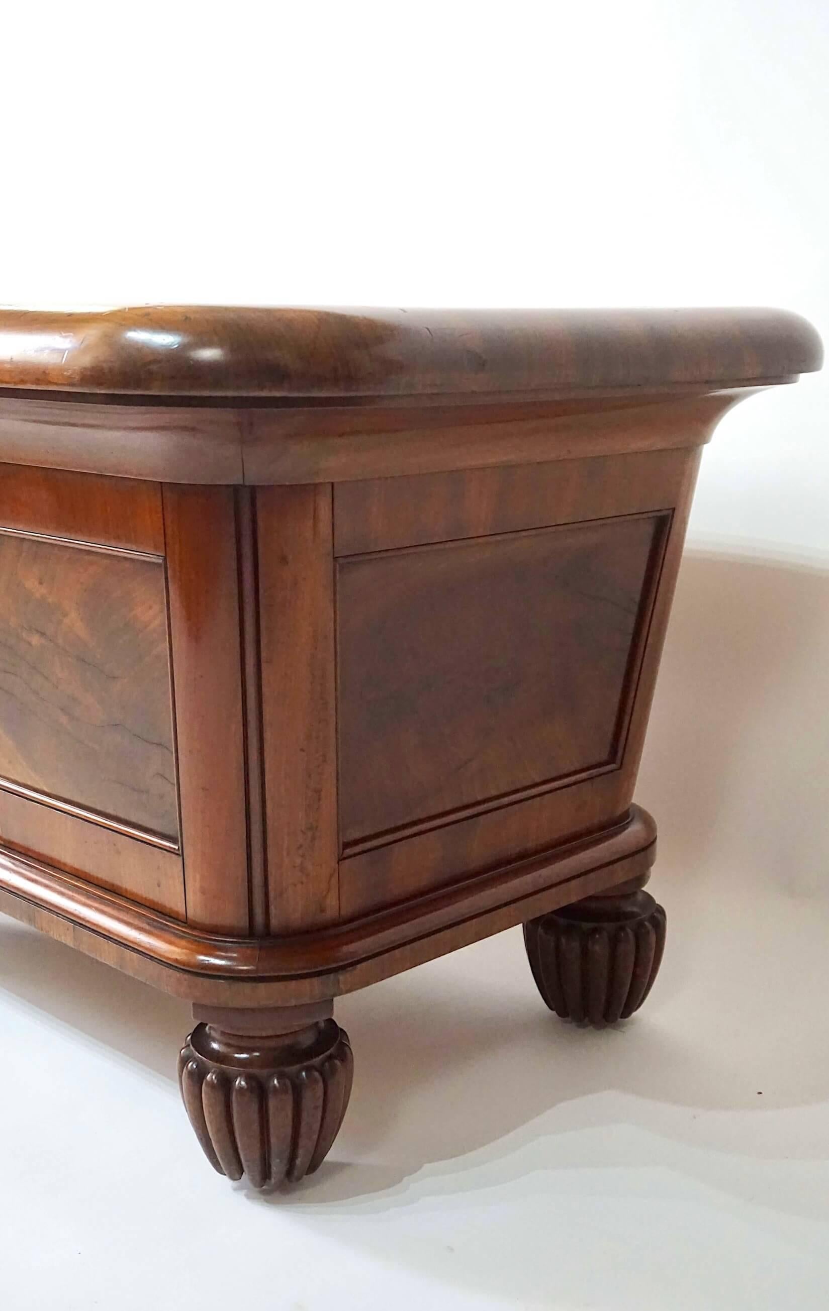 Monumental English Regency Mahogany Champagne Cooler or Log Bin, circa 1830 For Sale 2