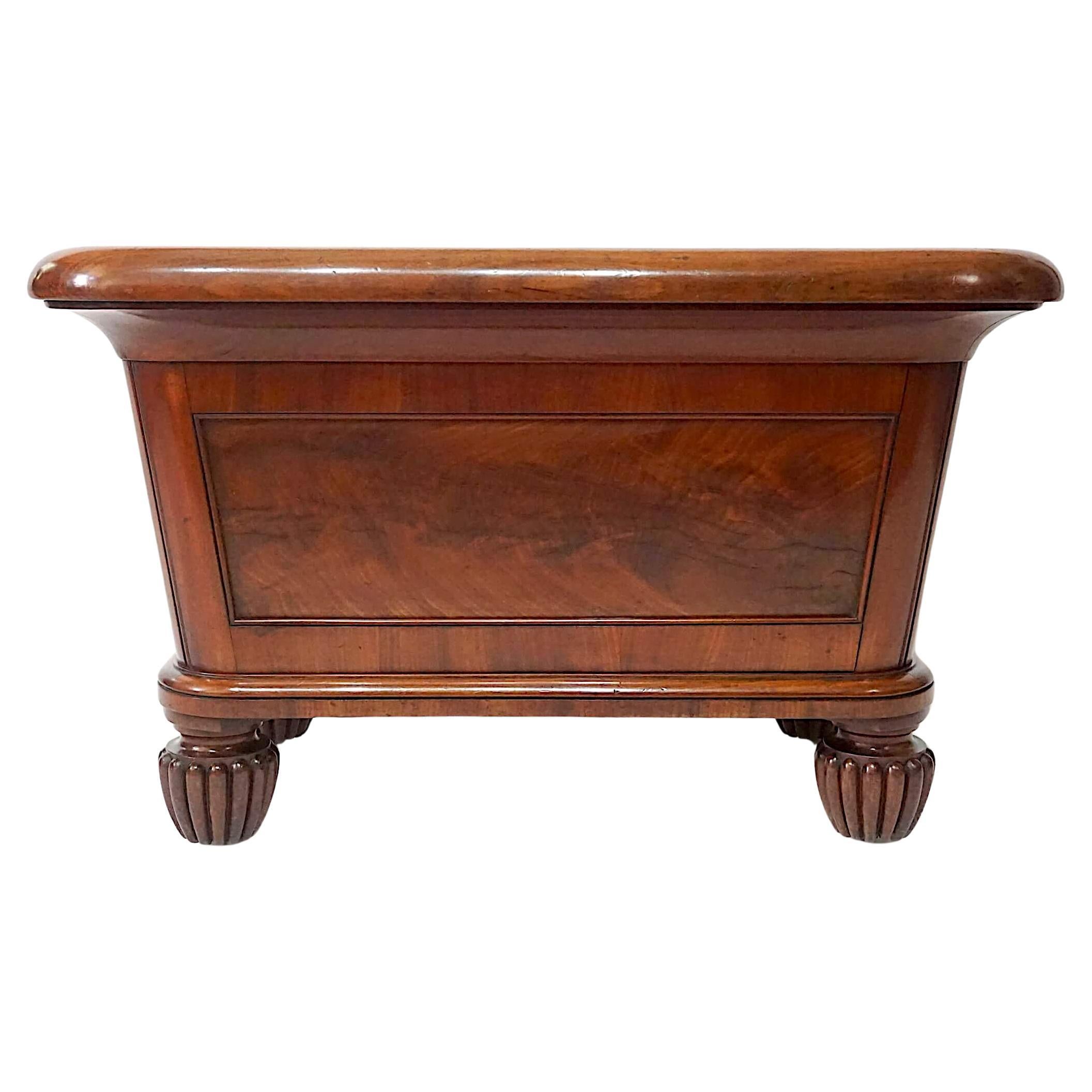 Monumental English Regency Mahogany Champagne Cooler or Log Bin, circa 1830 For Sale