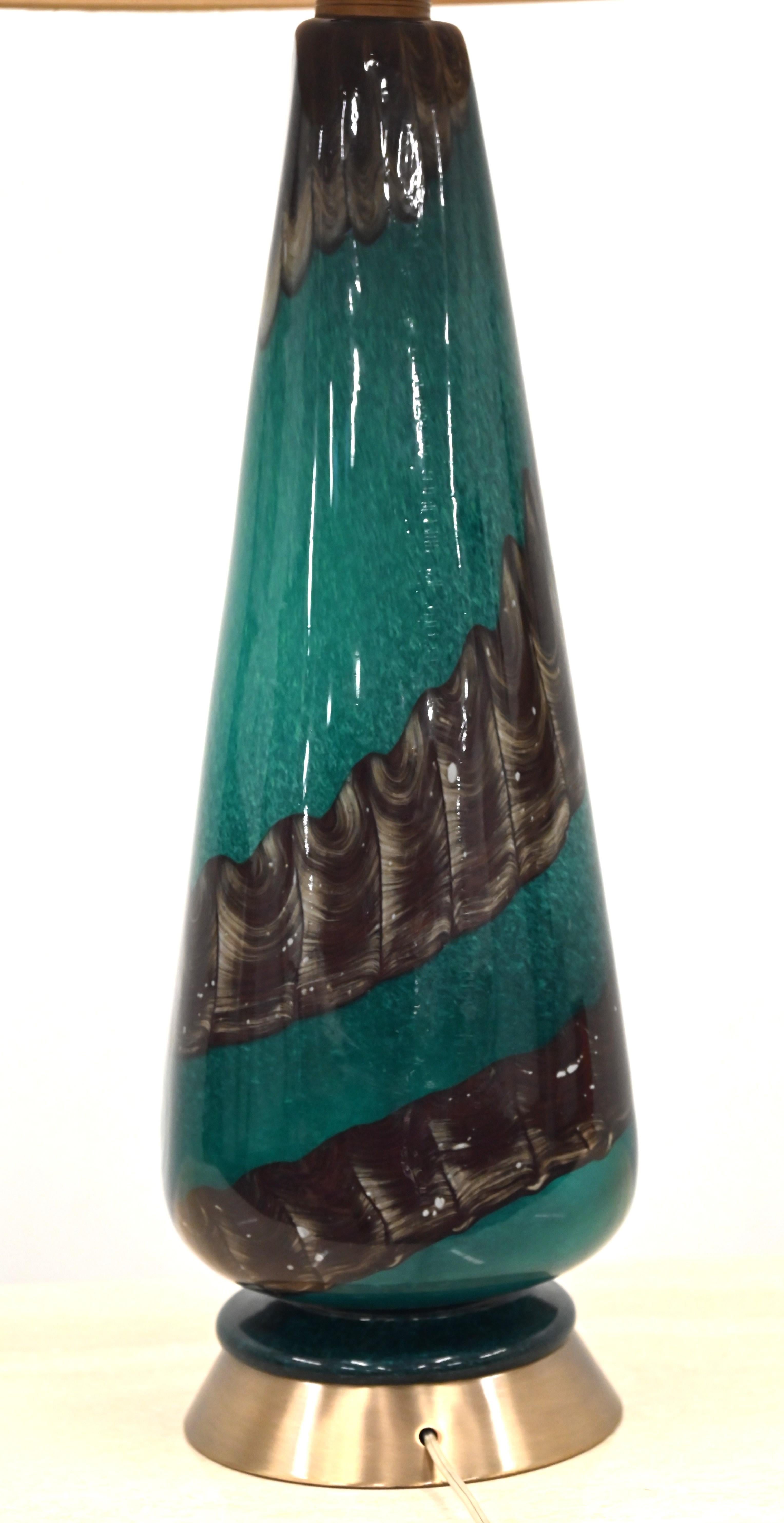 Lampada da tavolo monumentale Ercole Barovier Eugeneo/Neolitico, Italia, 1954 in vendita 7