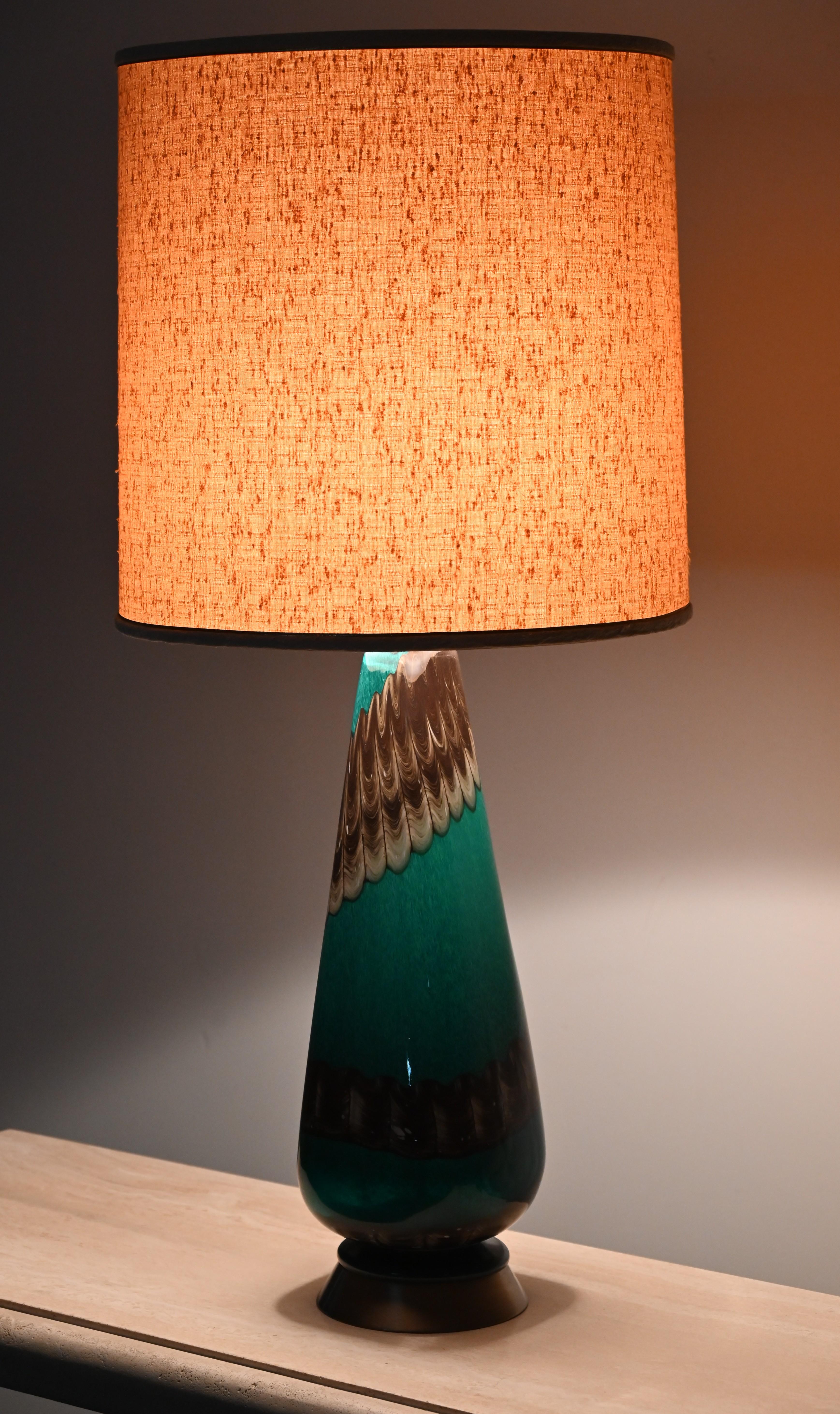 Lampada da tavolo monumentale Ercole Barovier Eugeneo/Neolitico, Italia, 1954 in vendita 9