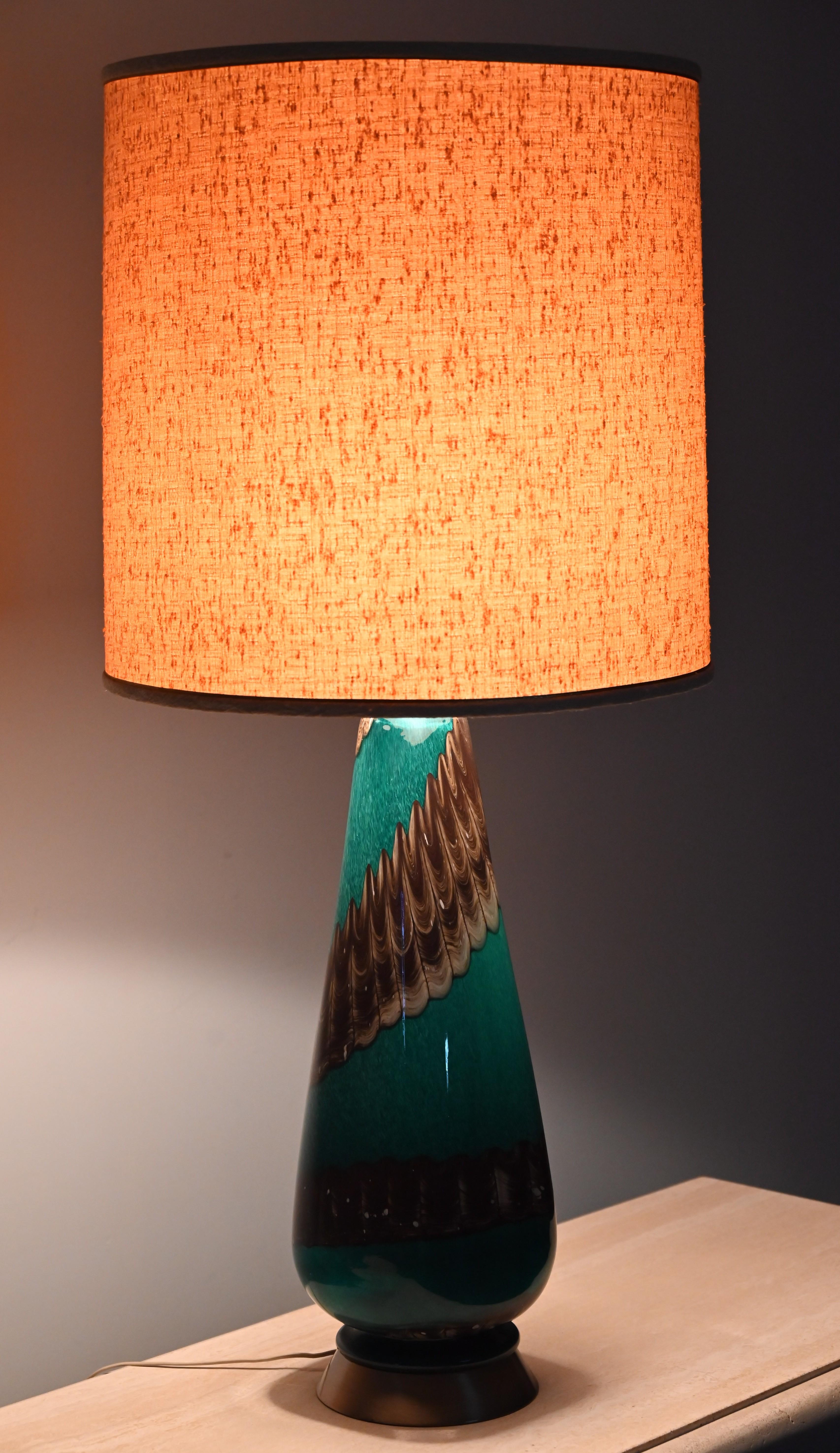 Lampada da tavolo monumentale Ercole Barovier Eugeneo/Neolitico, Italia, 1954 in vendita 10