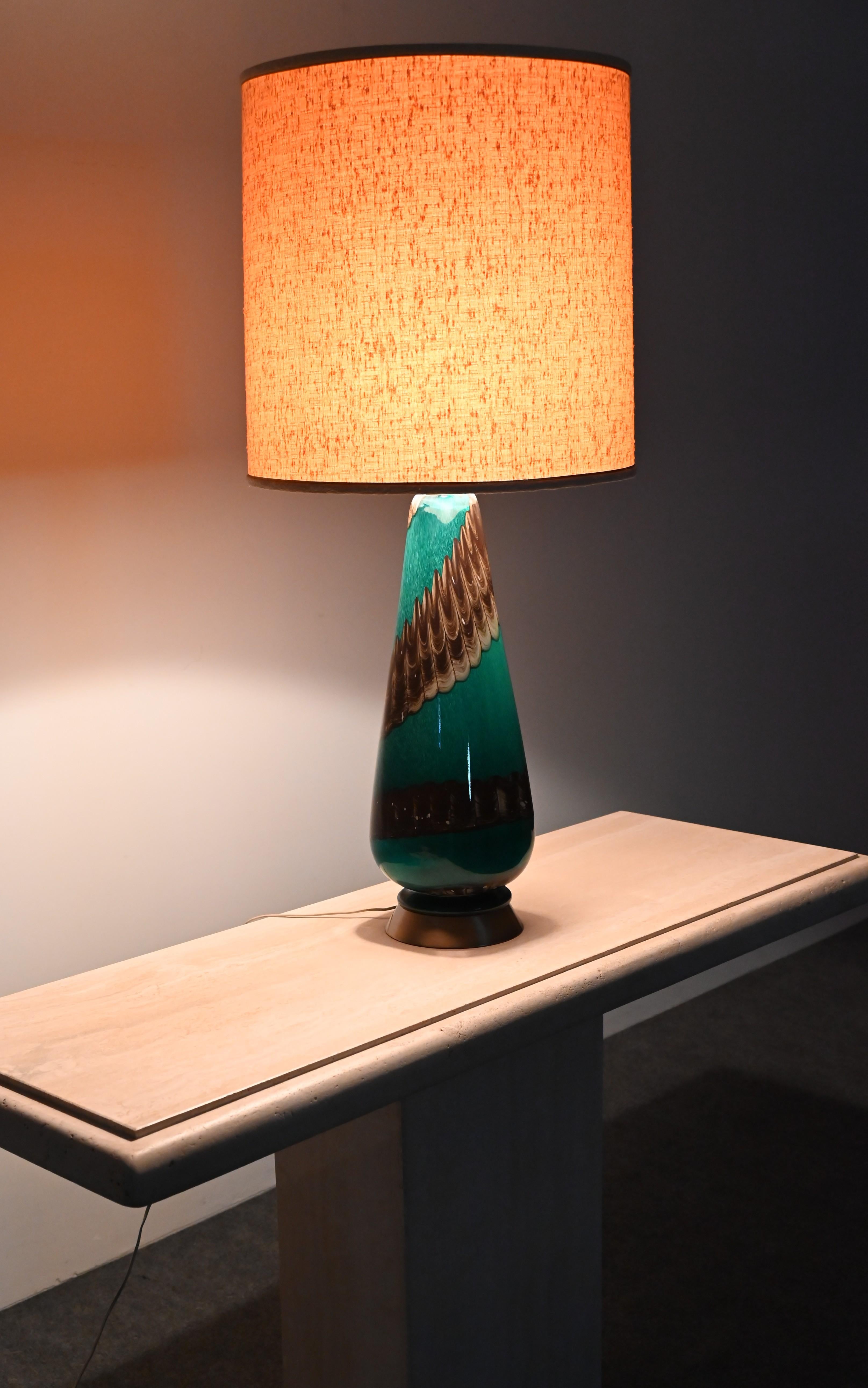Lampada da tavolo monumentale Ercole Barovier Eugeneo/Neolitico, Italia, 1954 in vendita 11