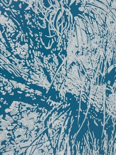 Monumentale dipinto astratto originale di Ernesto Kunde su lino, brasiliano-americano