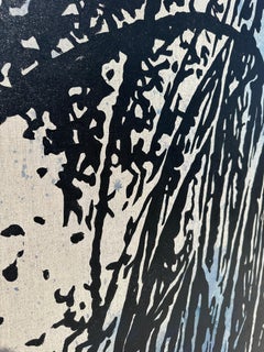 Monumentale dipinto astratto originale di Ernesto Kunde su lino, brasiliano-americano