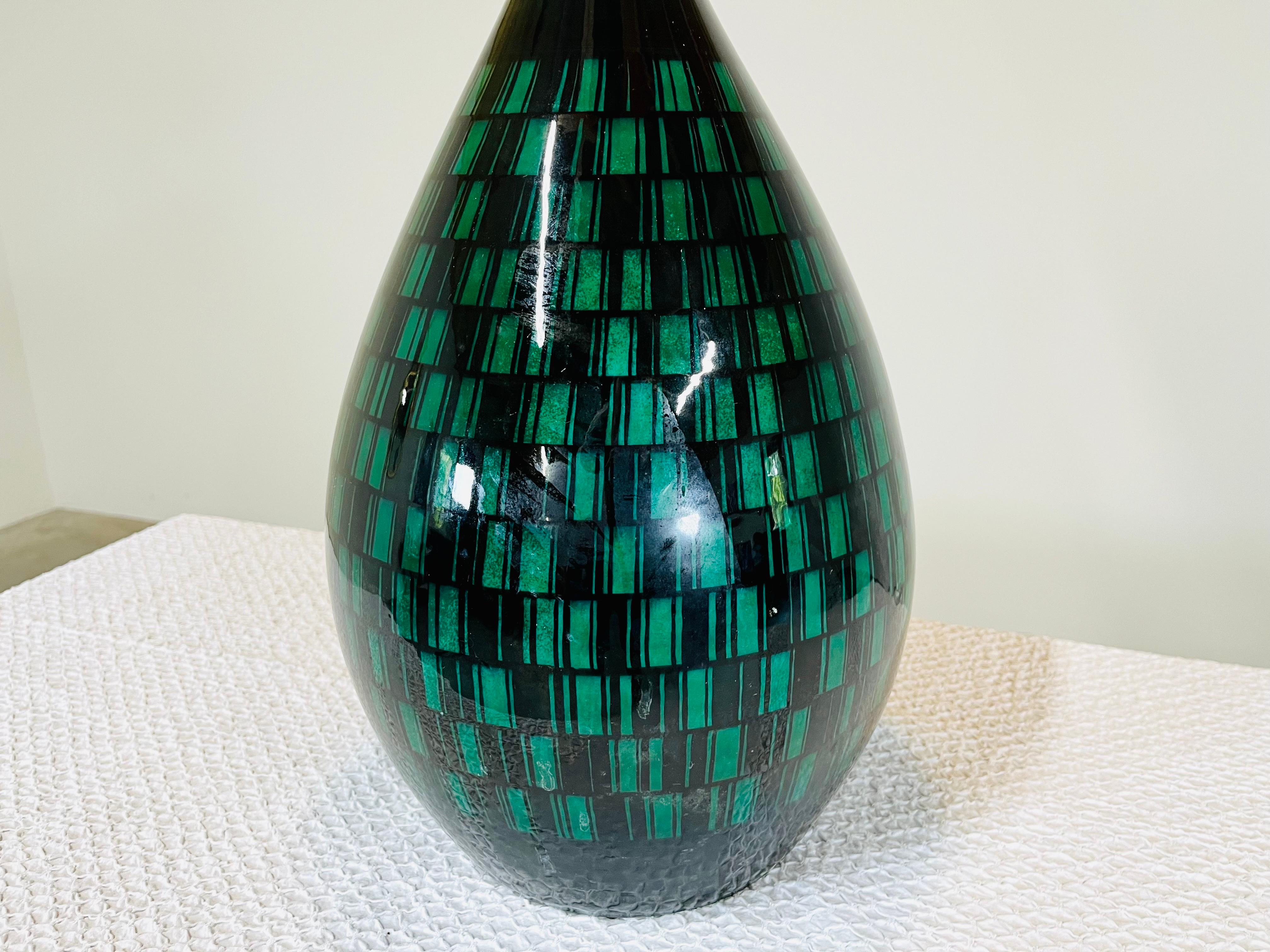 Mid-Century moderno Monumentale lampada da tavolo scultorea Ettore Sottsass per Bitossi - Italia 1962 in vendita