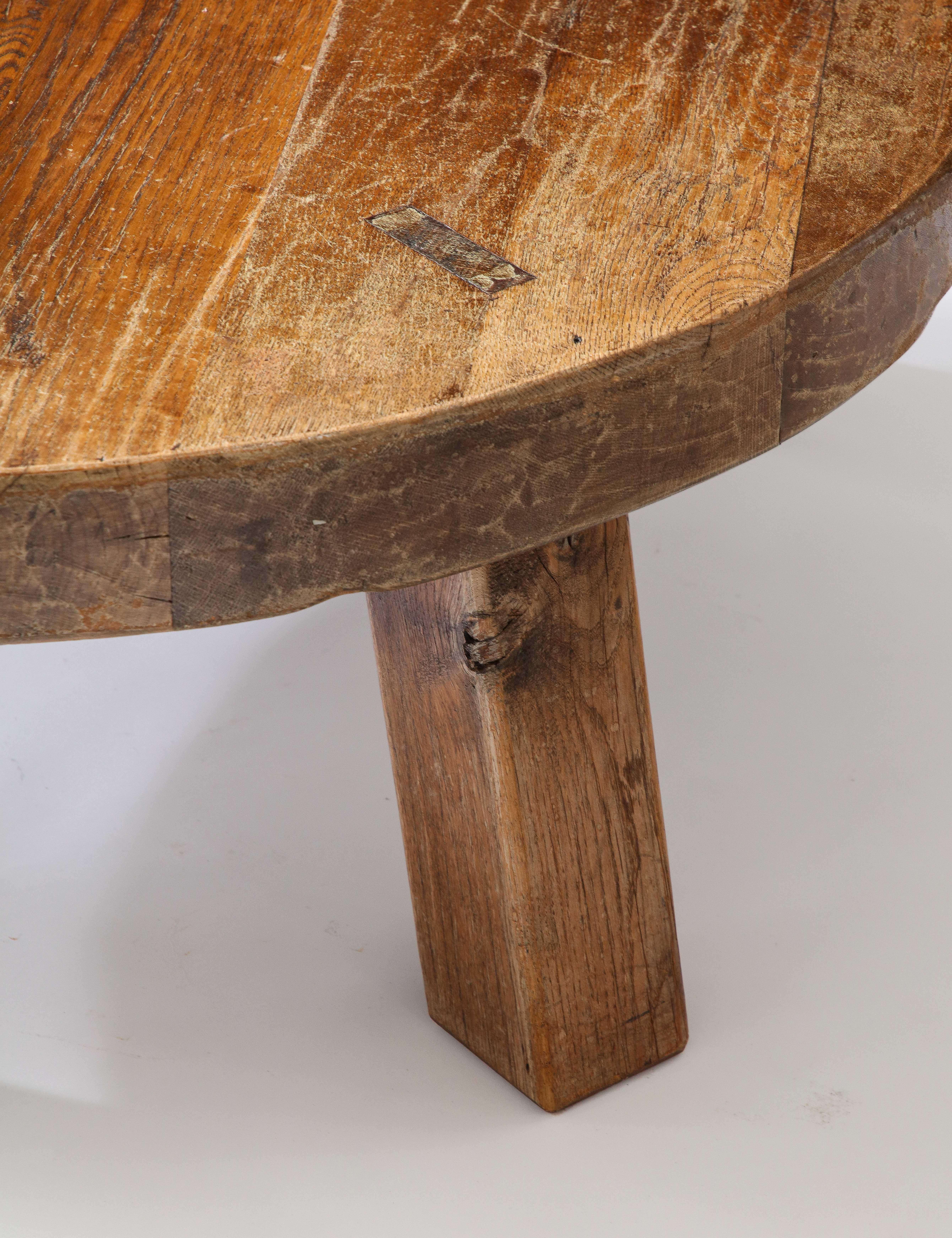 Monumental European Pine Coffee Table, France, c. 1960 For Sale 2