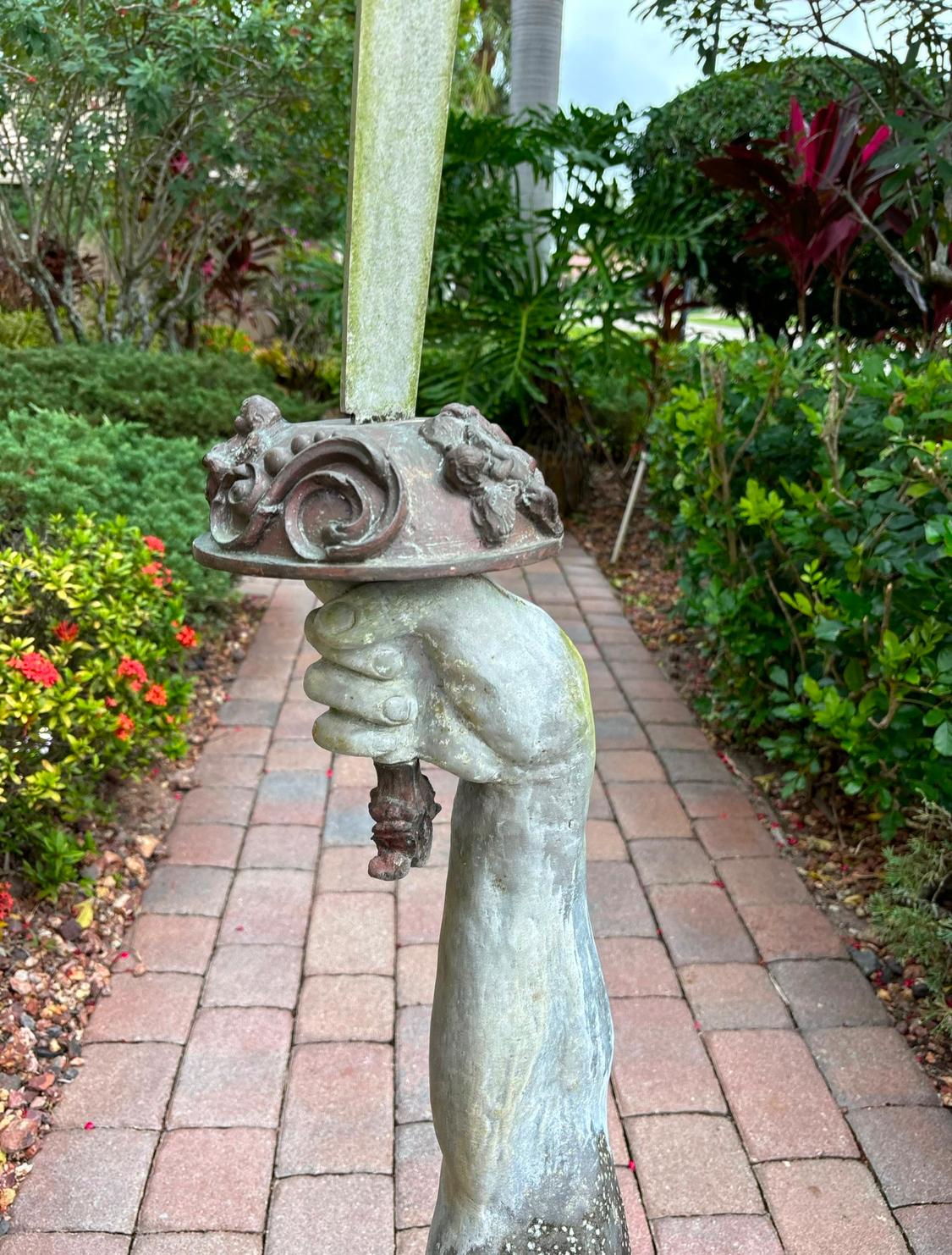 Monumental 'Excalibur Sword' Garden Statue, England, 1900s For Sale 7