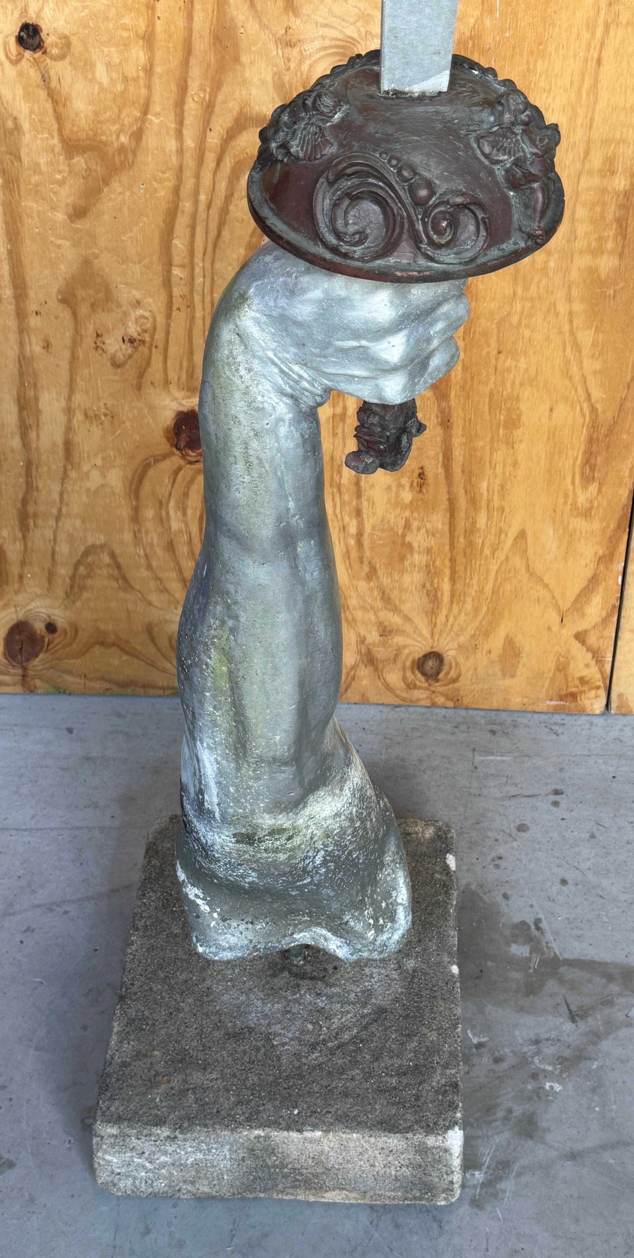 Renaissance Monumental 'Excalibur Sword' Garden Statue, England, 1900s For Sale