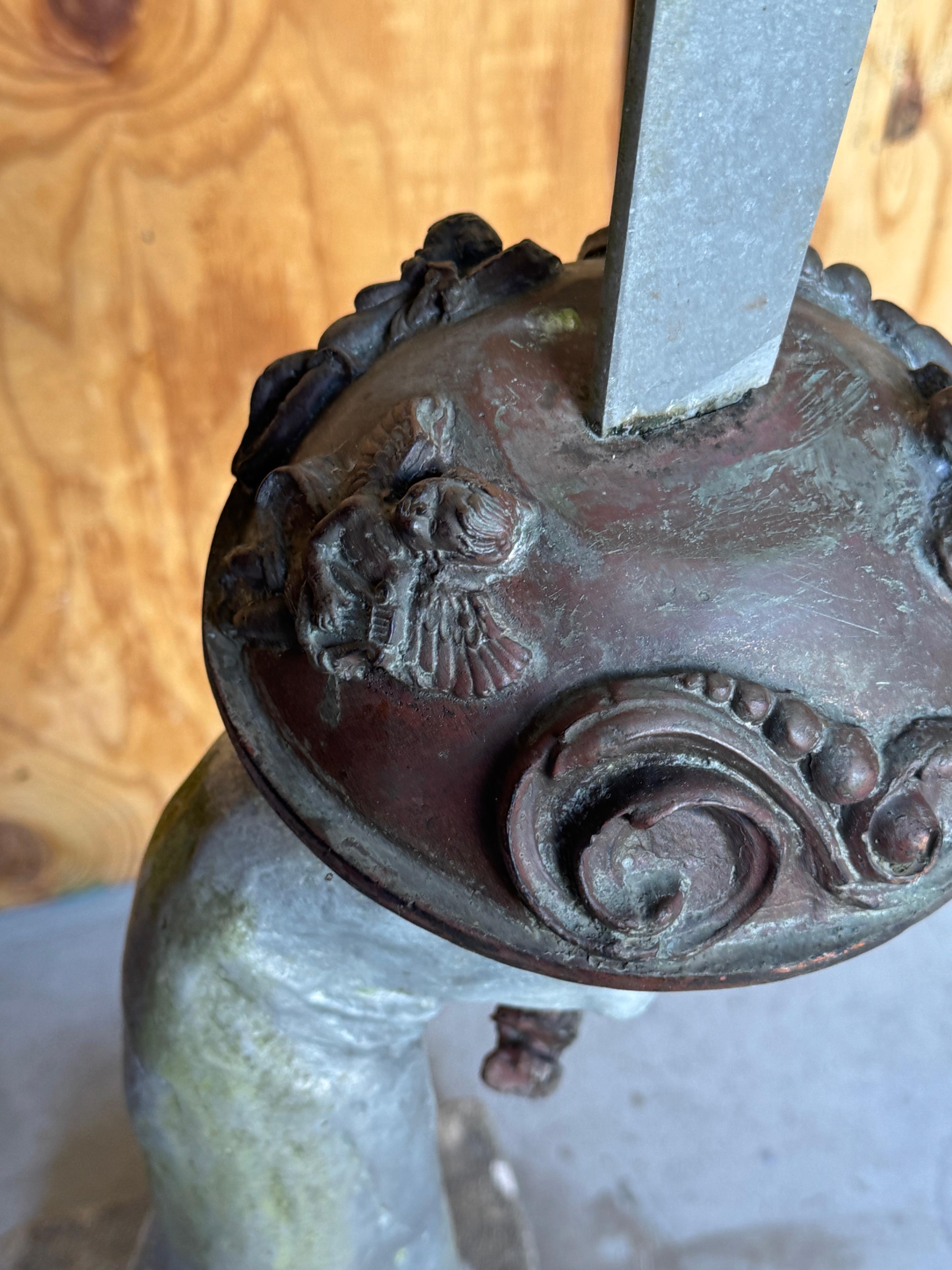 English Monumental 'Excalibur Sword' Garden Statue, England, 1900s For Sale