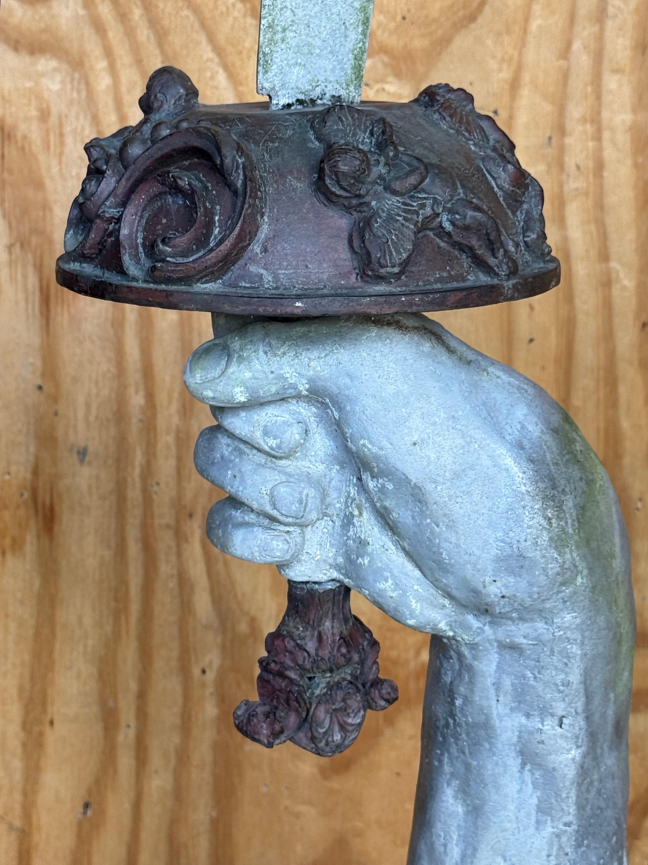 Monumental 'Excalibur Sword' Garden Statue, England, 1900s In Good Condition For Sale In West Palm Beach, FL