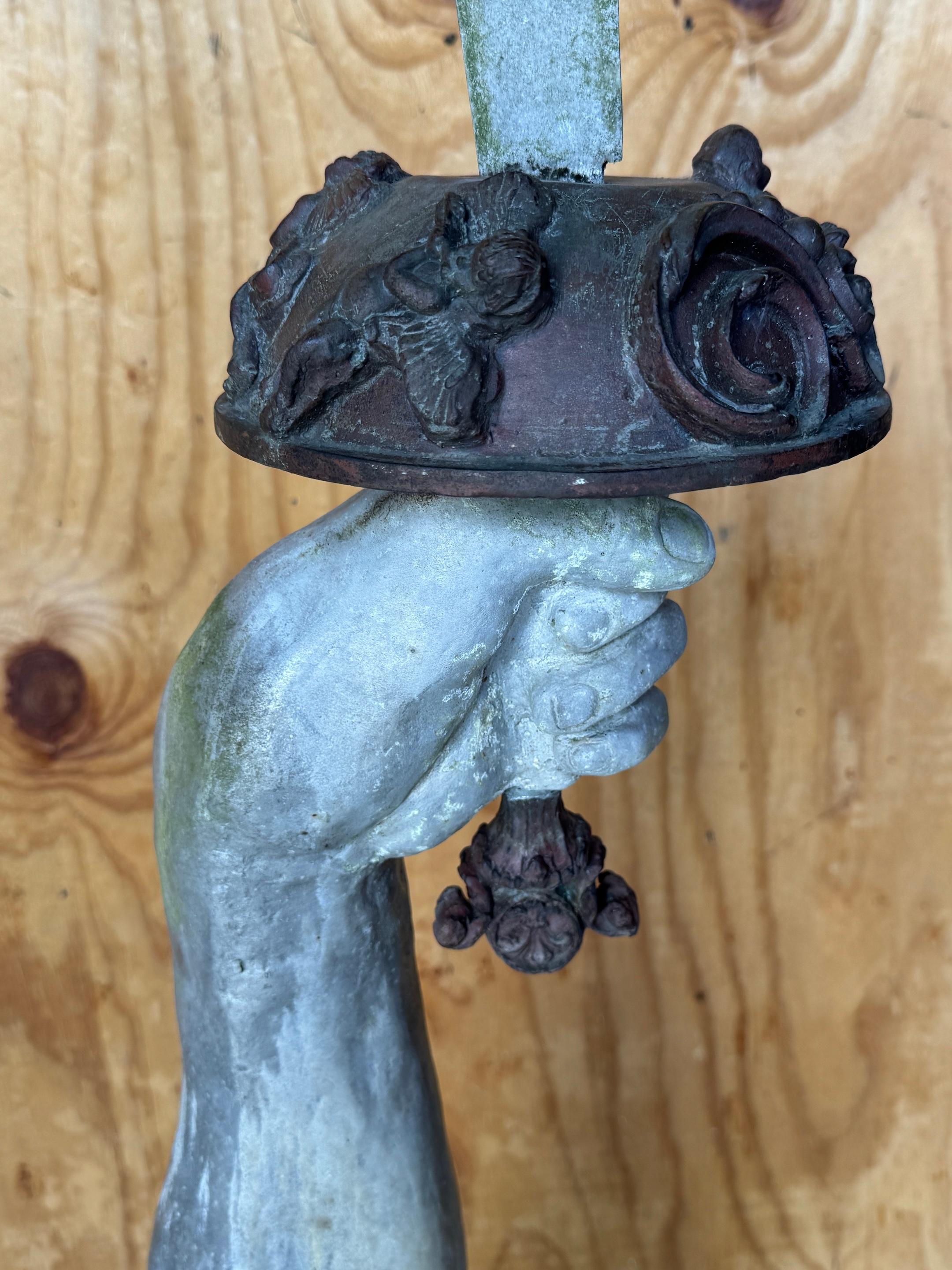 20th Century Monumental 'Excalibur Sword' Garden Statue, England, 1900s For Sale