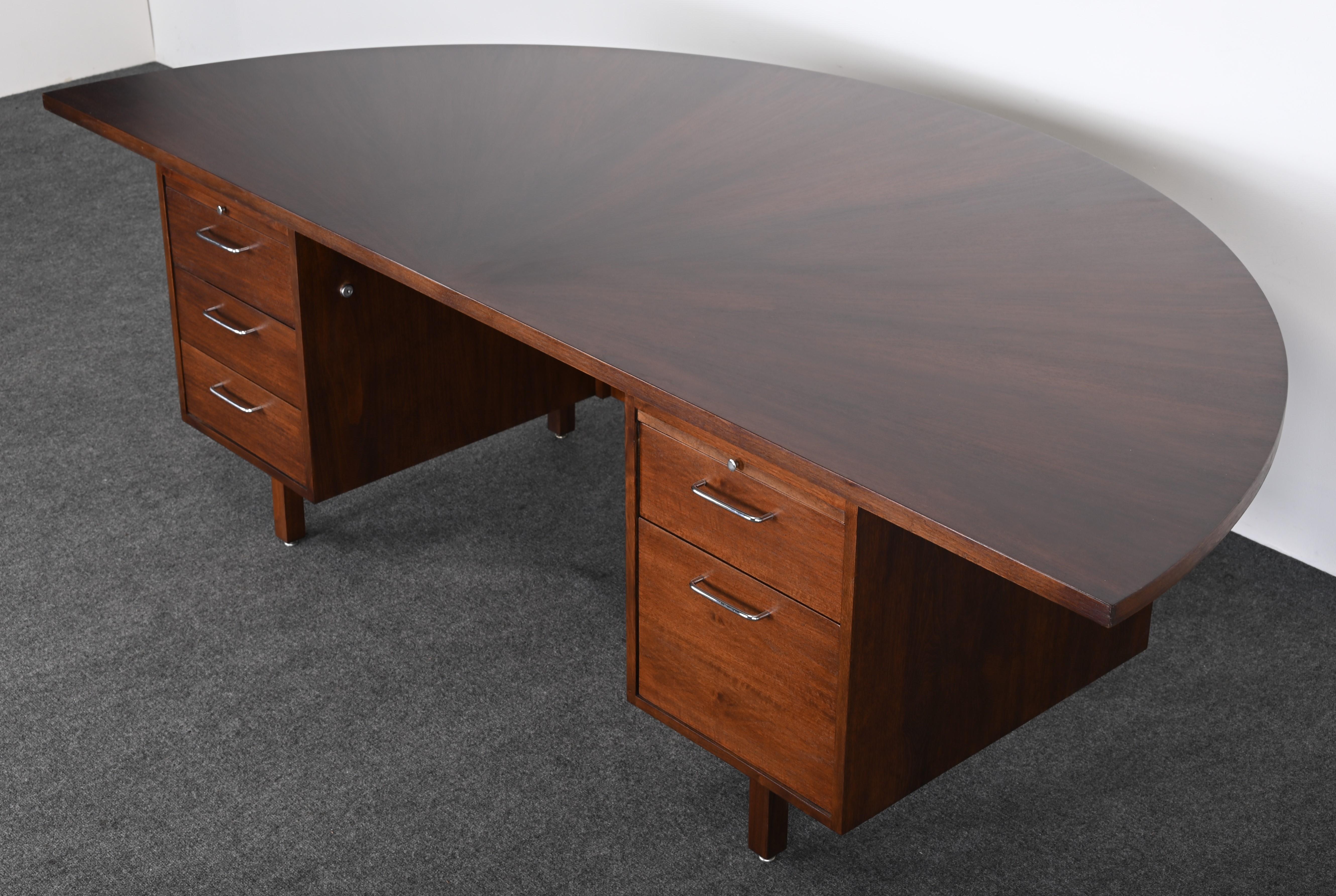 Mid-20th Century Monumental Executive Desk by Jens Risom, 1950