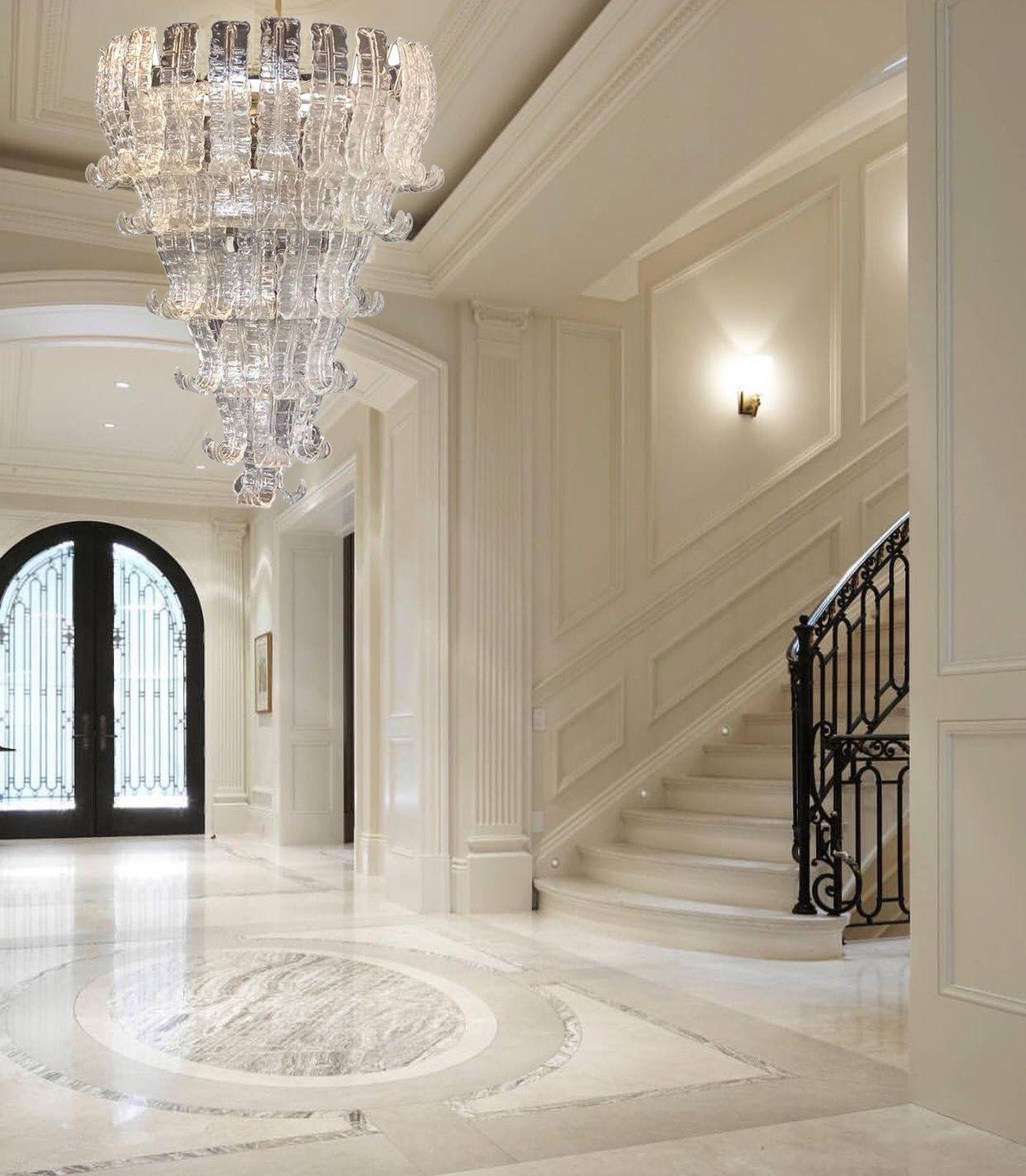 Monumental Felci Murano Glass Chandelier For Sale 8
