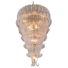 Monumental Felci Murano Glass Chandelier