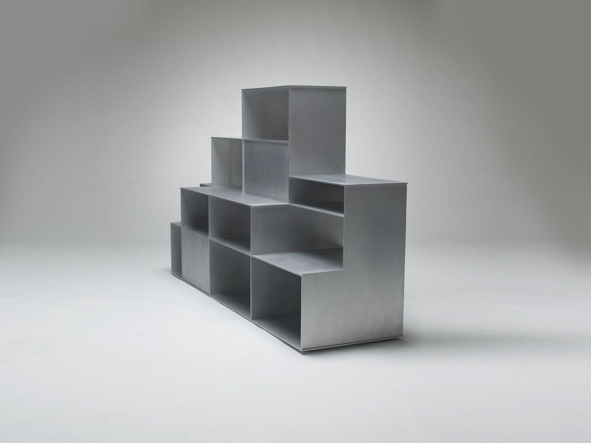 American Monumental Fifty/50 Floor Shelf by Jonathan Nesci, Final Work of Edition 3/3 For Sale