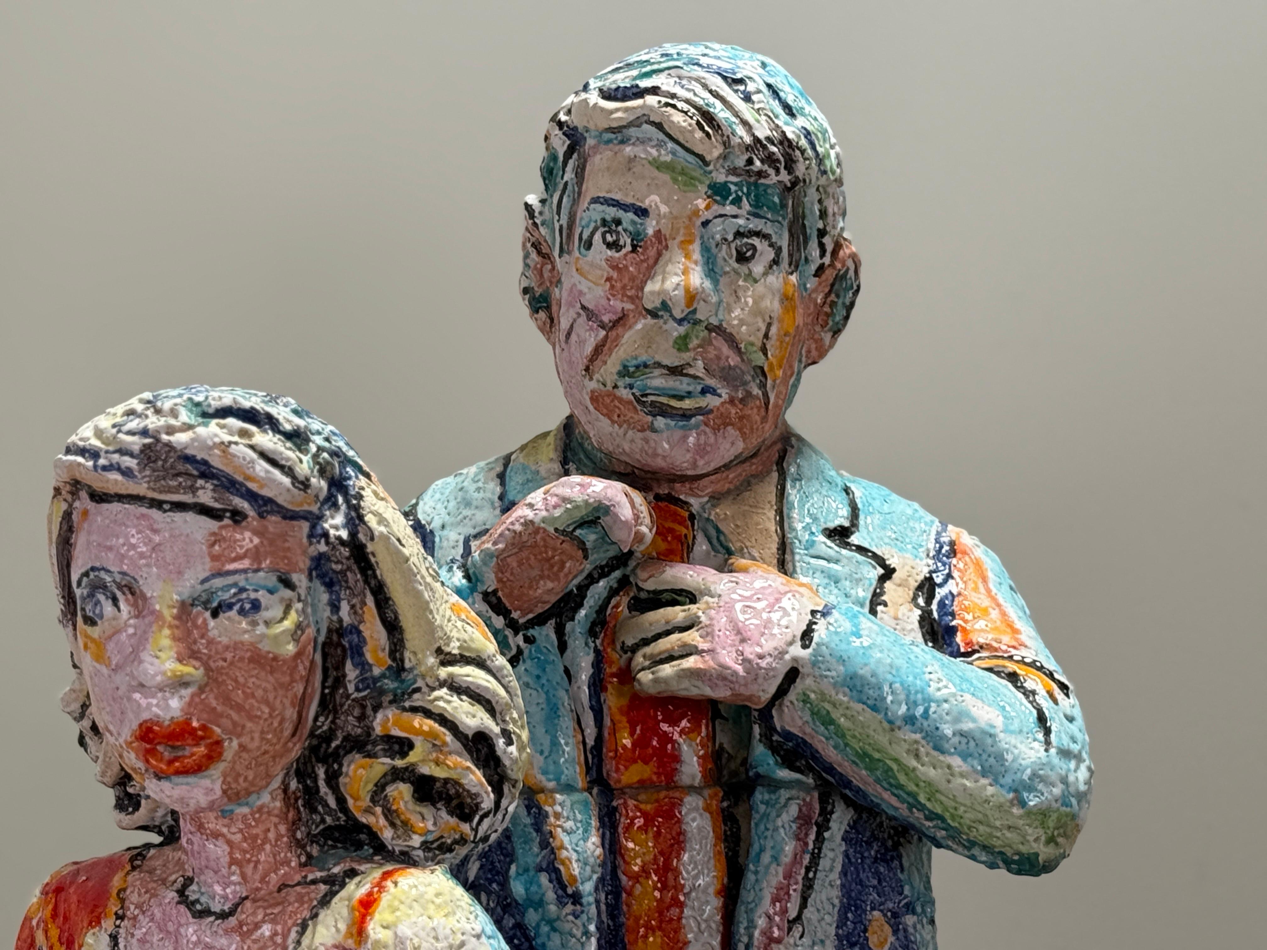 Sculpture monumentale de groupe familial par Viola Frey en vente 4