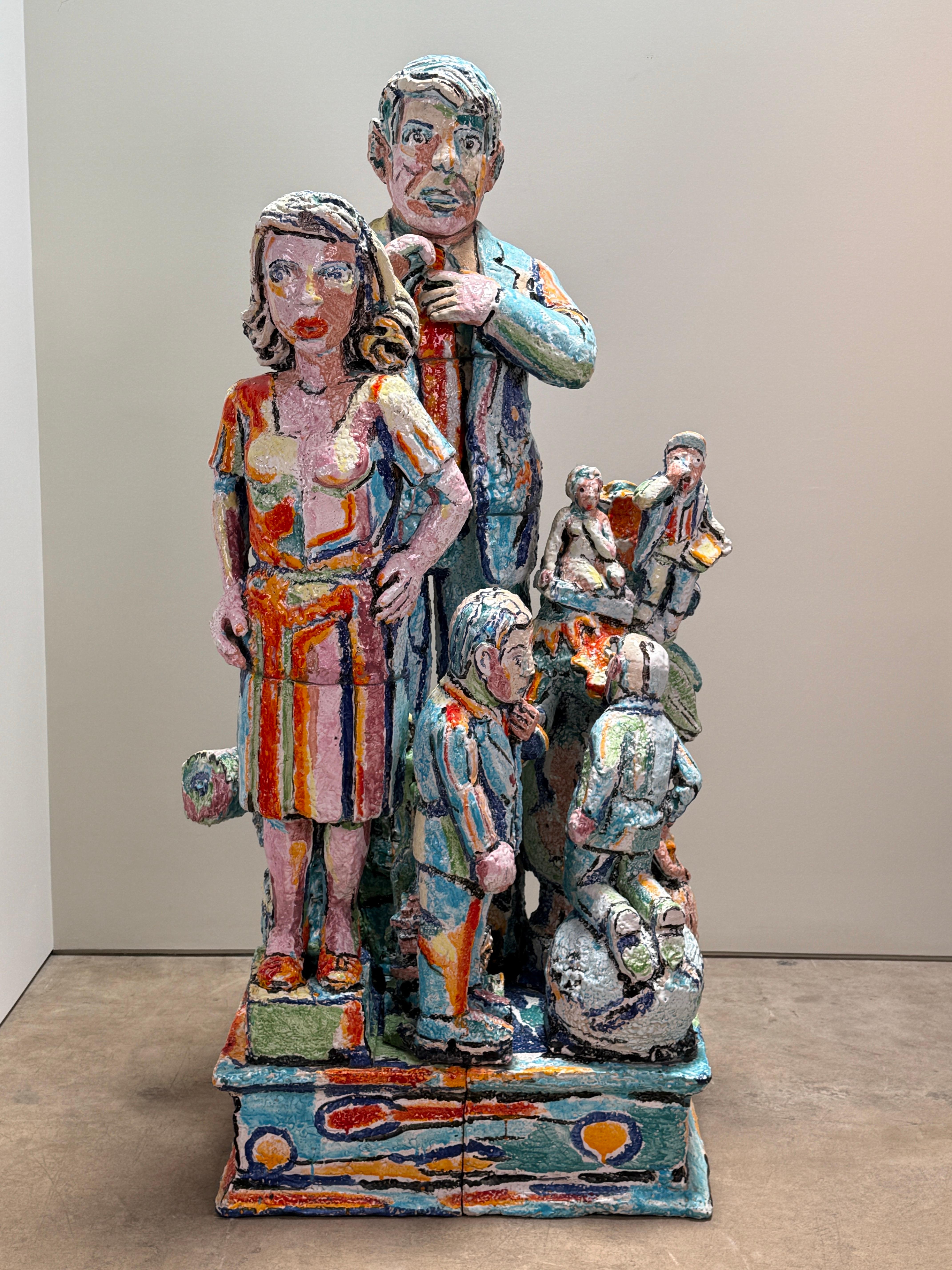 Sculpture monumentale de groupe familial par Viola Frey en vente 9