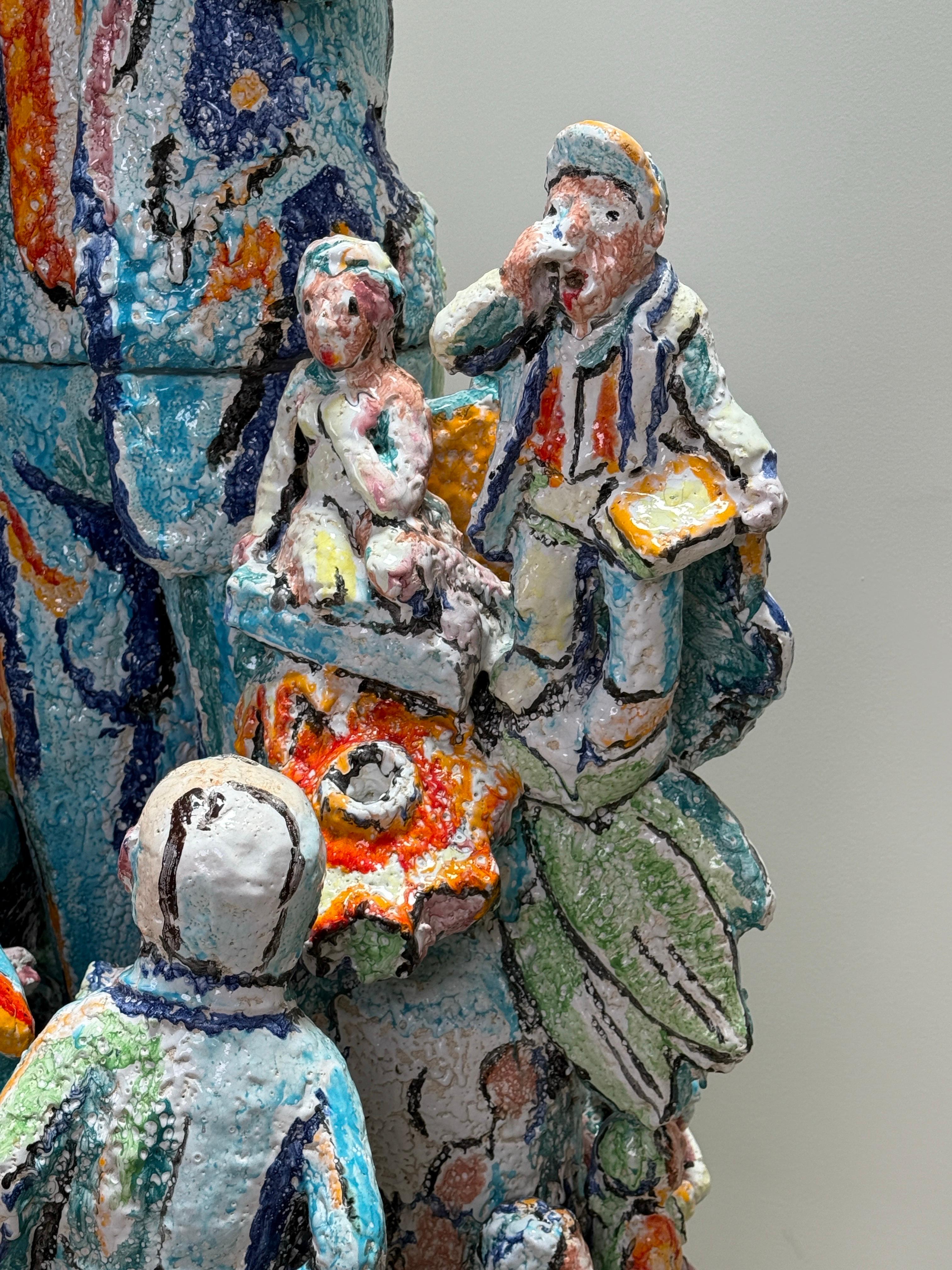 Sculpture monumentale de groupe familial par Viola Frey en vente 10