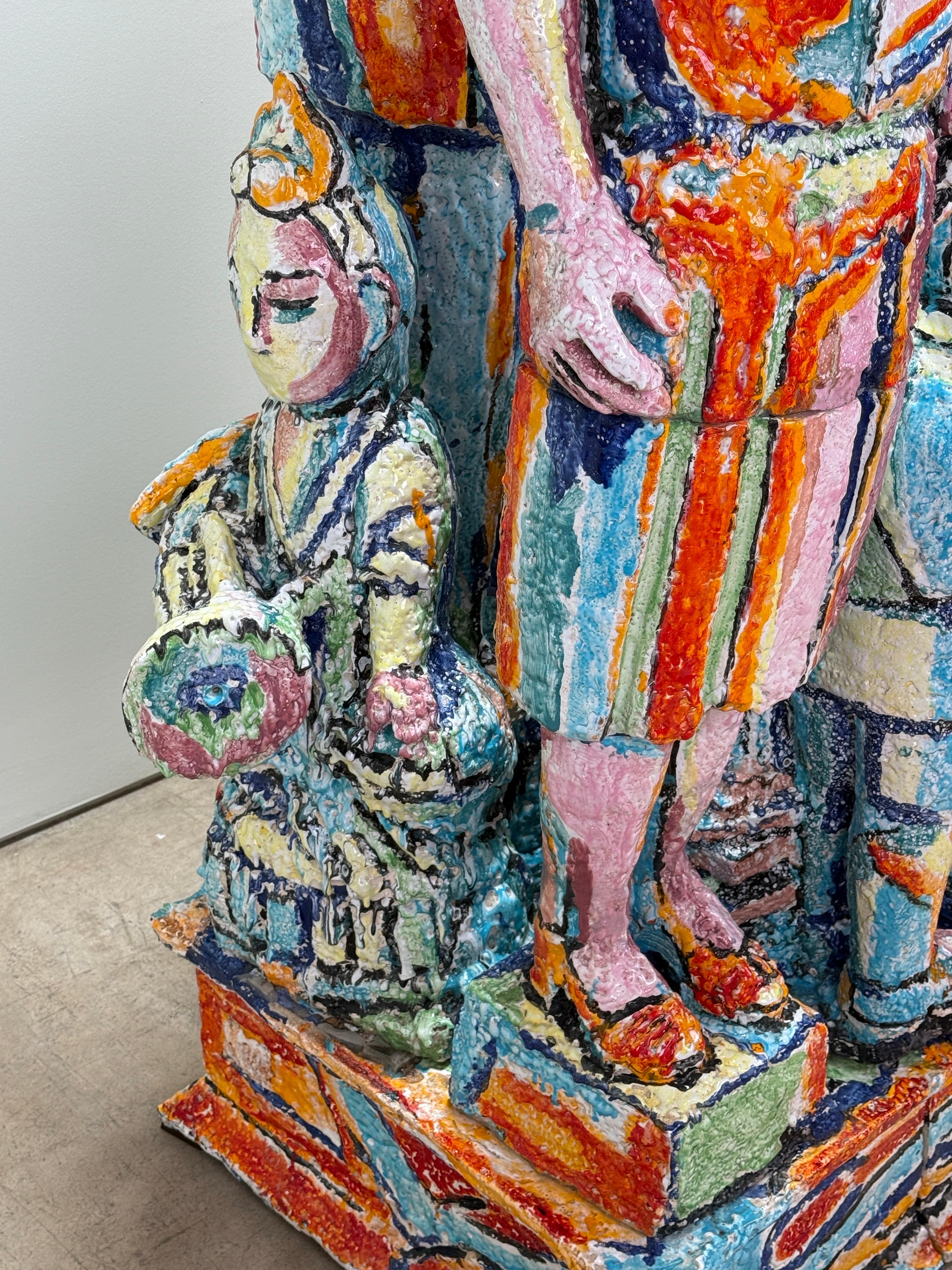 Sculpture monumentale de groupe familial par Viola Frey en vente 11