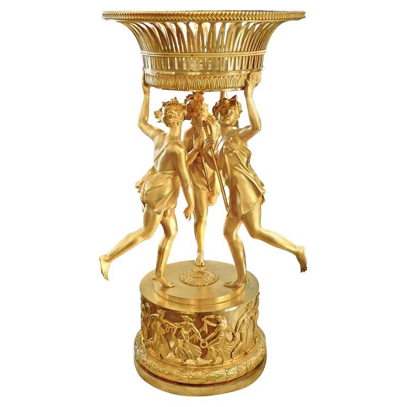 Monumental First Empire Gilt Bronze Centerpiece by Thomire