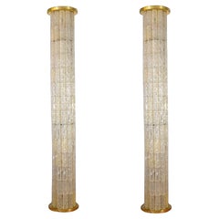 Monumental Floor Lamp Columns by JT Kalmar 1970'