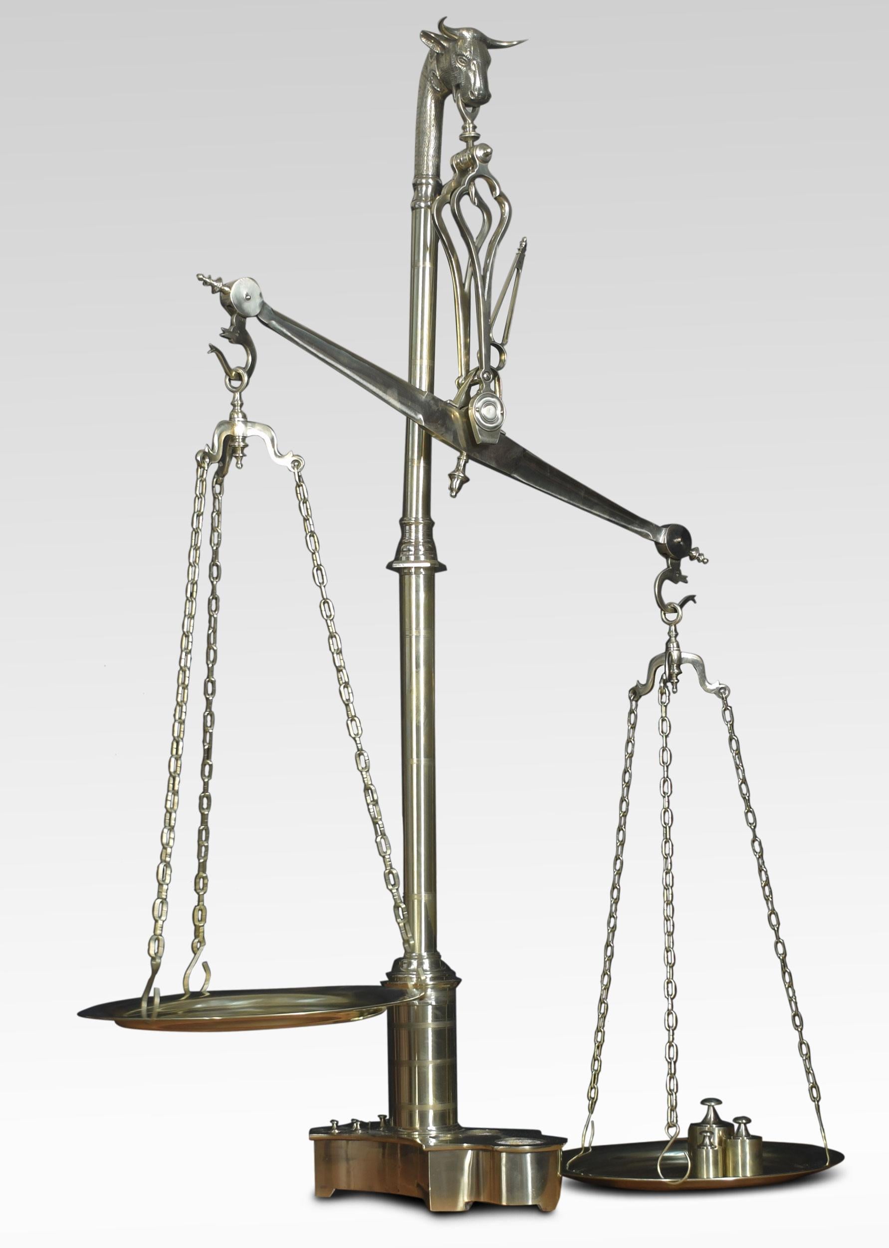 antique standing scale