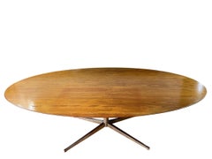 Monumental Florence Knoll Oval Table Desk 1960s