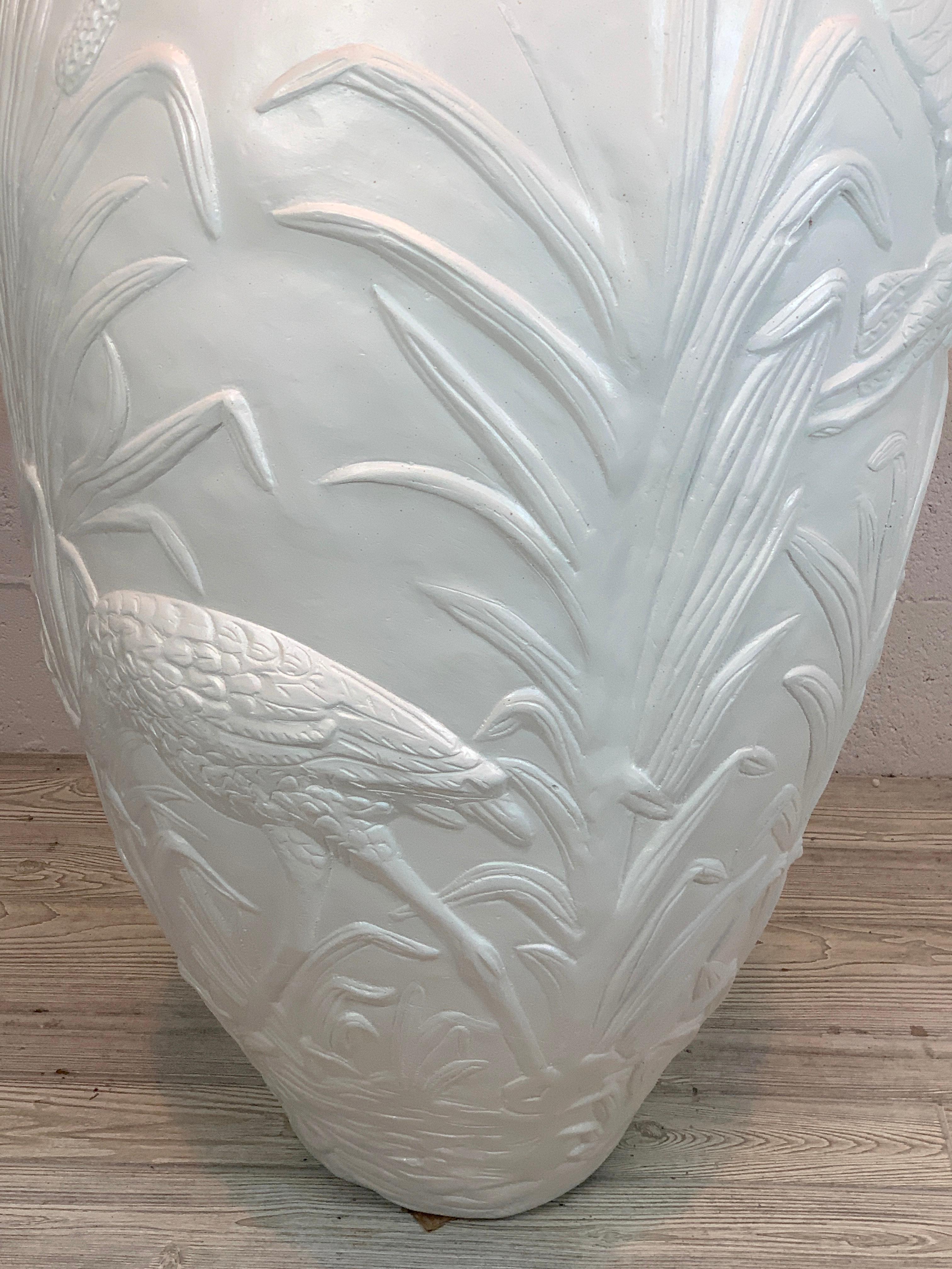 Monumental Florida Modern Heron Vase, circa 1980 1