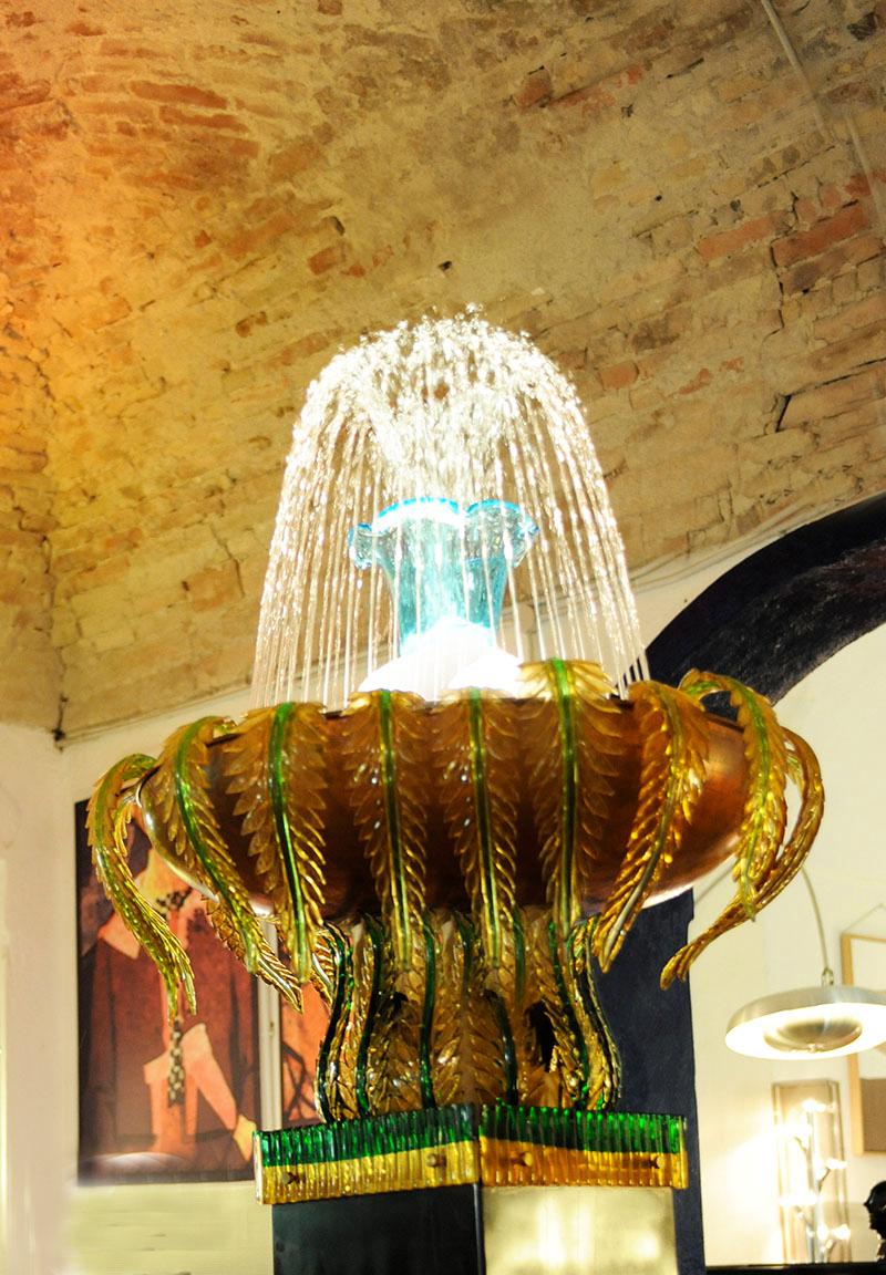 Monumentalbrunnen aus Murano-Glas, 1950er Jahre im Angebot 4