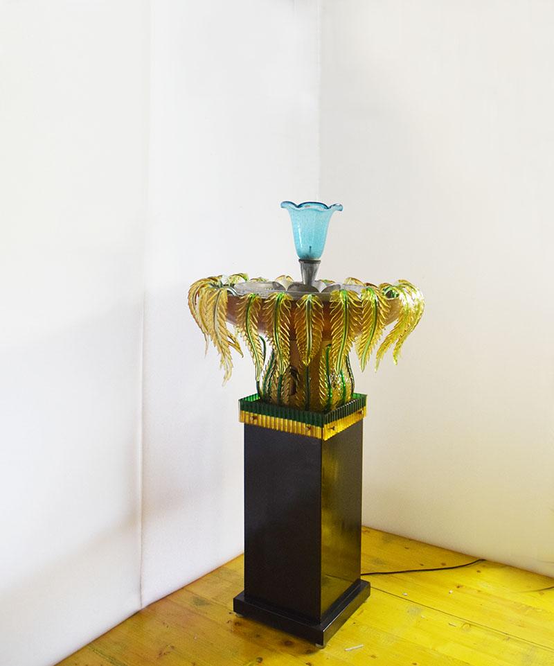 Monumentalbrunnen aus Murano-Glas, 1950er Jahre (Italienisch) im Angebot