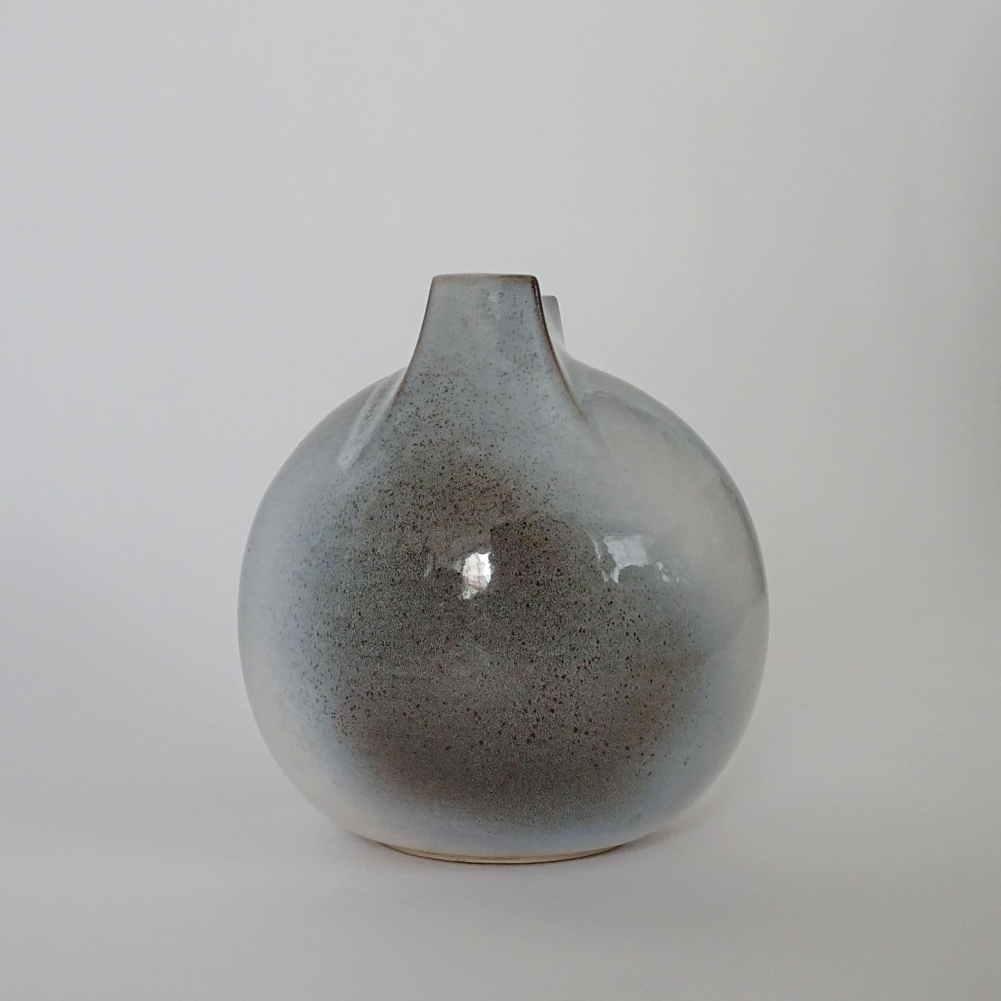 Ceramic Monumental Franco Bucci Vase for Laboratorio Pesaro, Italy, 1970s For Sale