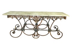 Monumental French 19th Century Butchers Table