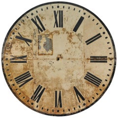 Antique Monumental French 19th Century Clock Face