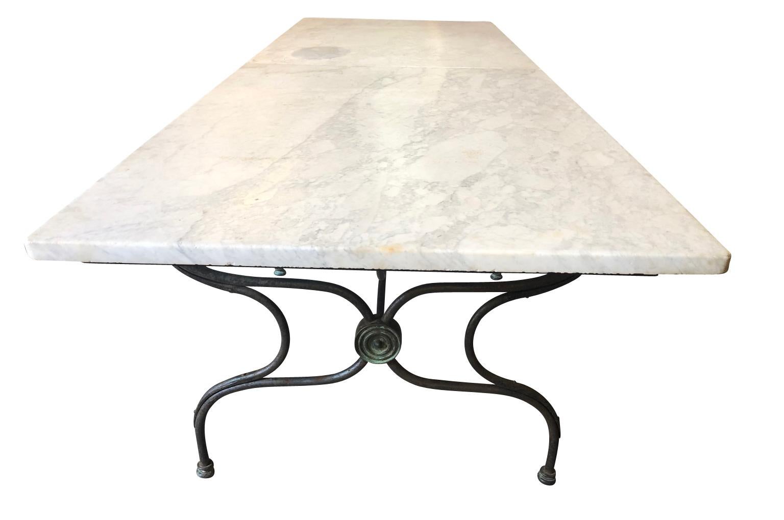 Iron Monumental French 19th Century Garden Dining Table