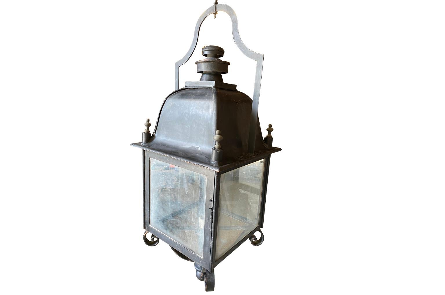 Monumental French 19th Century Lantern For Sale 14