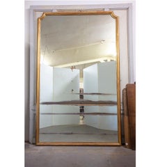 Monumental French 19th Century Louis XVI Gold Gilt Mirror