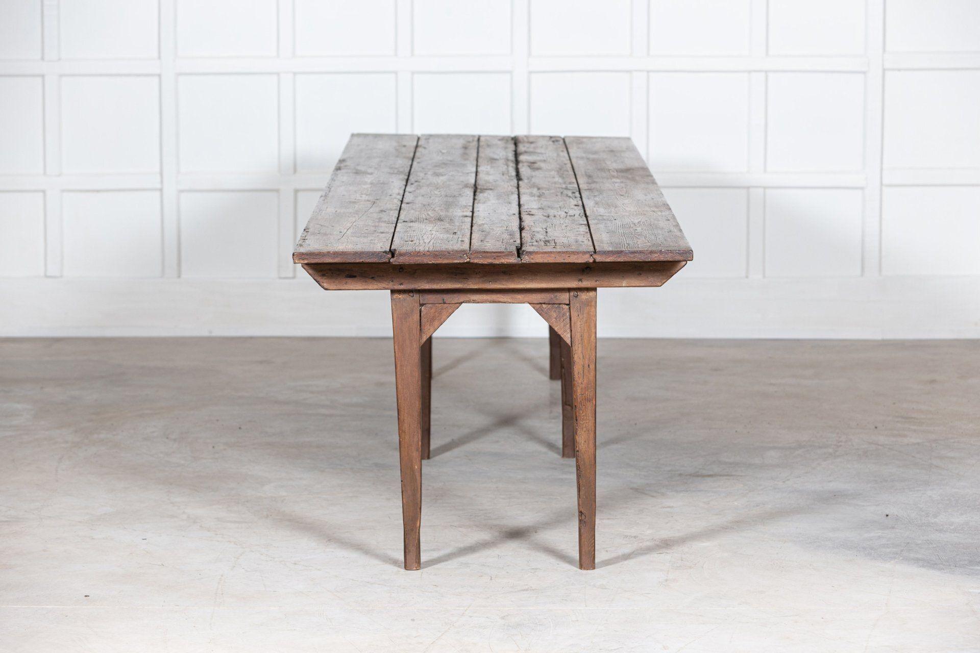 Monumental French 19thC Monastery Harvest Table For Sale 1